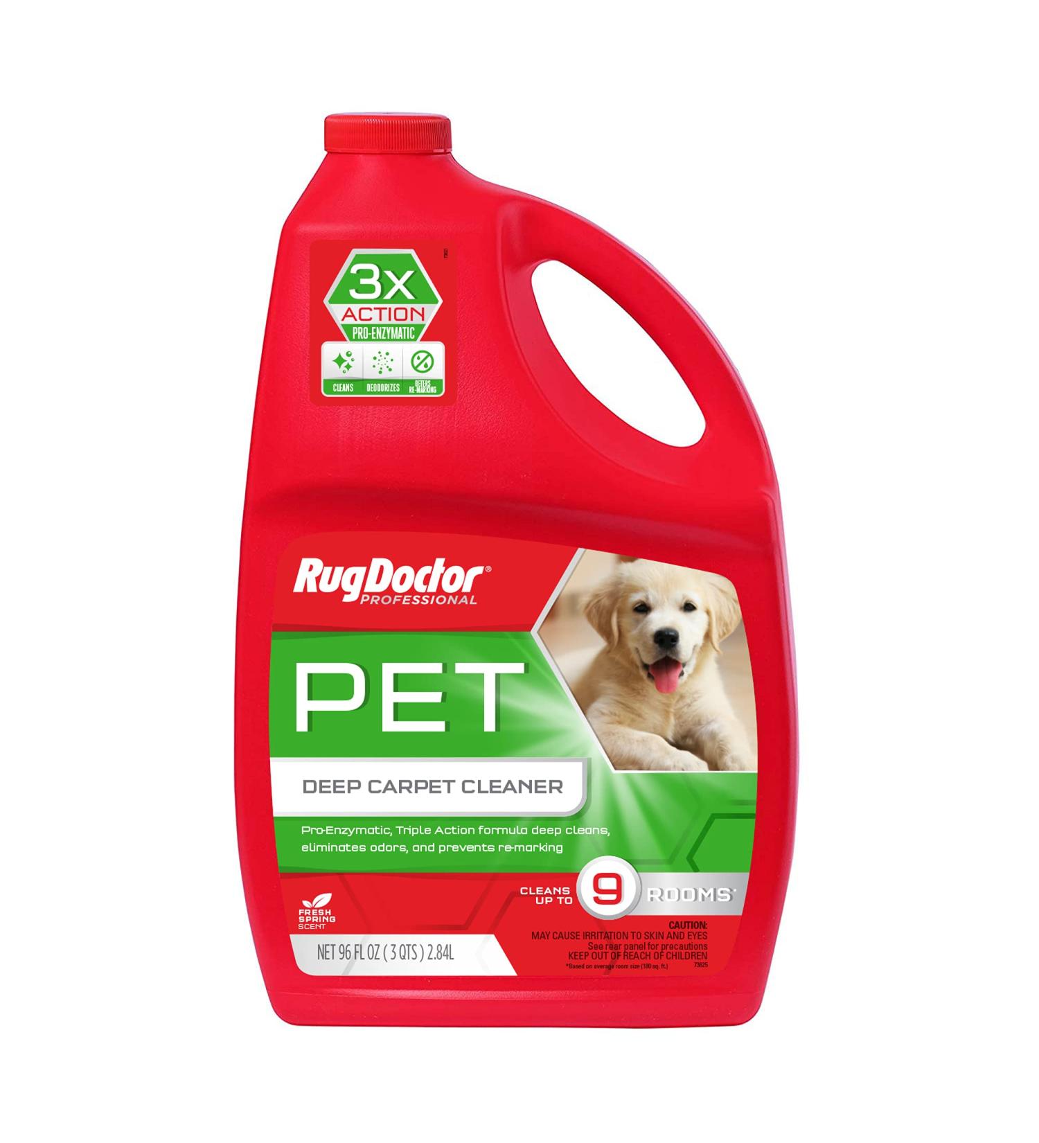 Rug Doctor Pet Carpet Cleaner 96 oz | Pro-Enzymatic Formula with 3X Action | Professional Grade for Pet Stains & Odors | Concentrated Solution - Buy Online on GoSupps.com