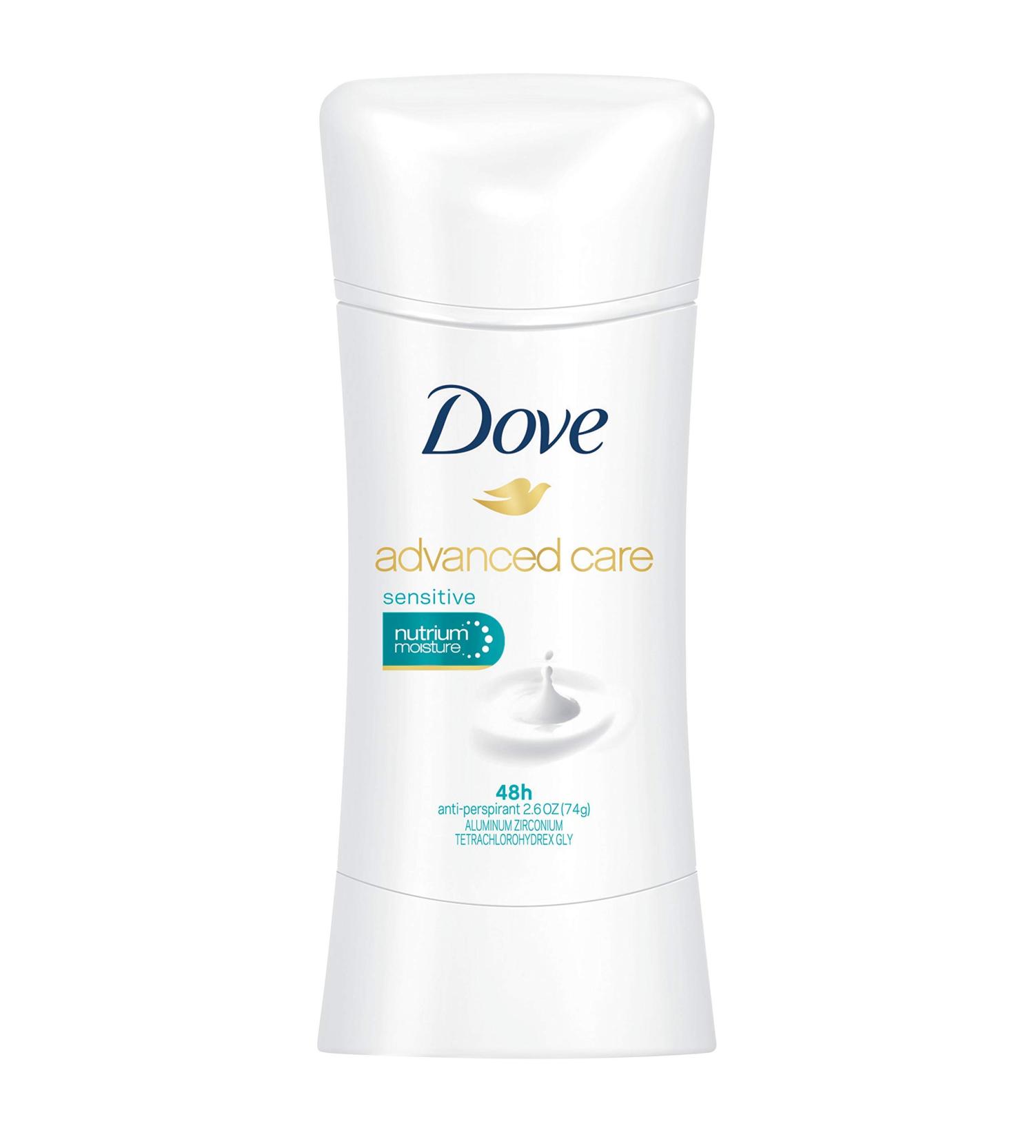 Dove Deodorant 2.6 Ounce Adv Care Anti-Perspirant Sensitive (76ml) (2 Pack)