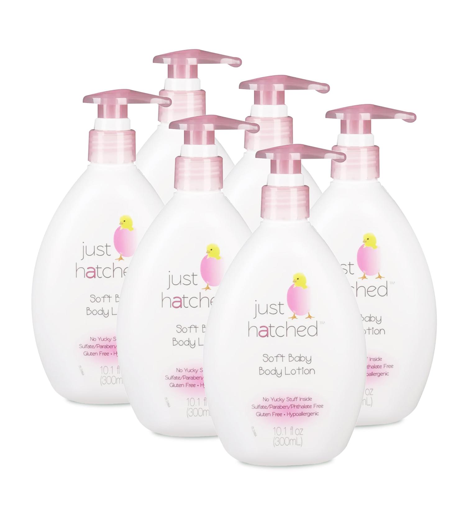 Soft Baby Body Lotion Multi-Pack | Lightweight Soothing Moisturizer with Essential Oils | Gentle & Safe for Babies | 10.1 fl oz (6 Pack - Buy Online on GoSupps.com