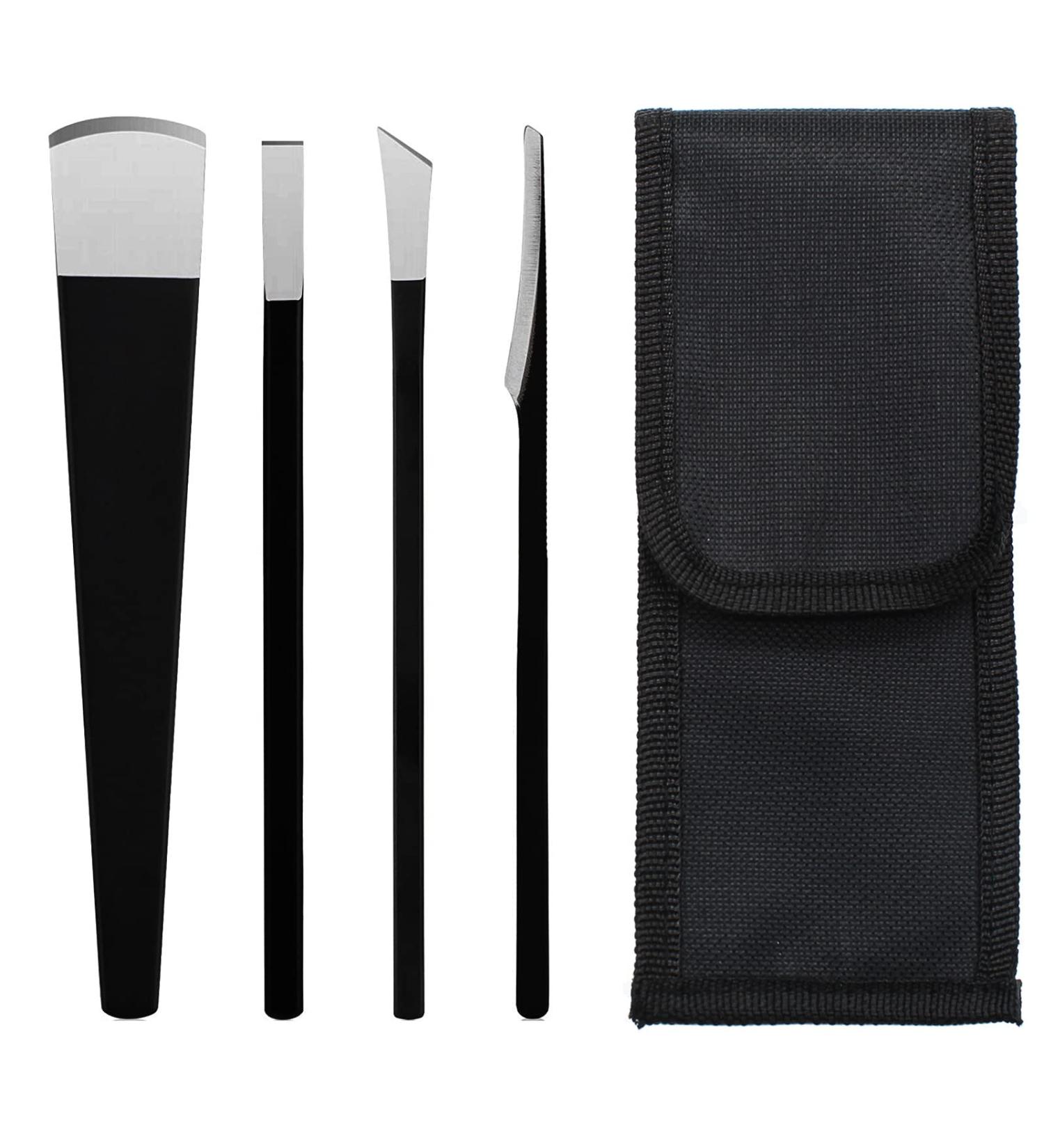 Professional Hornhaut Hobel Foot Scraper Pedicure Knife Kit - 4-Piece Hard Skin Remover & Foot Care Set for Smooth Heels - Buy Online on GoSupps.com