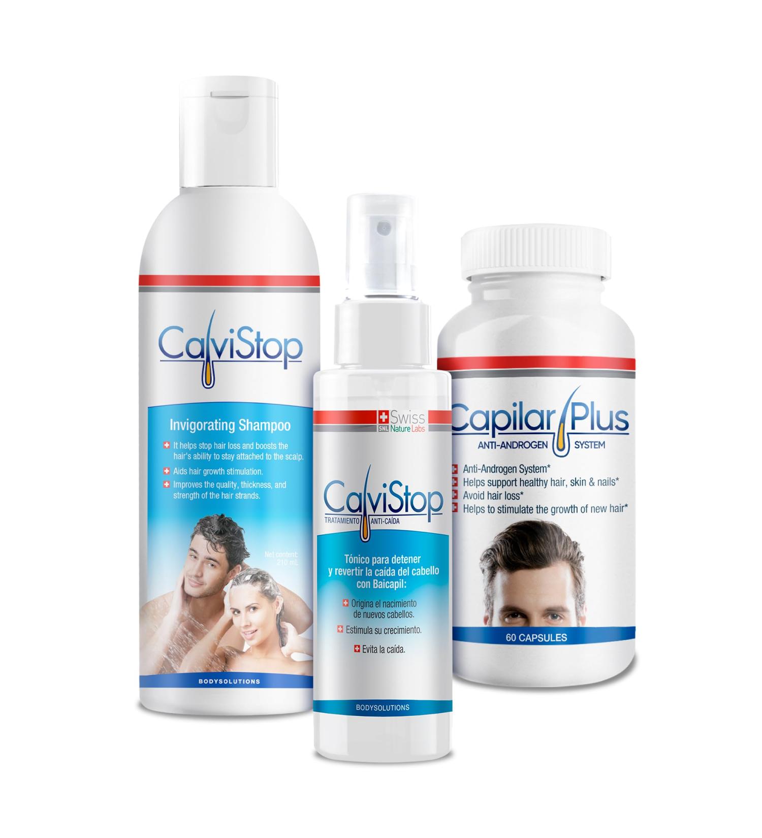 Hair Thickening Spray & Growth Supplement with Folic Acid - Regrowth Shampoo Serum & Capsules for Hair Loss Prevention (4oz Spray 60 Capsules) | Premium International Shipping - Buy Online on GoSupps.com