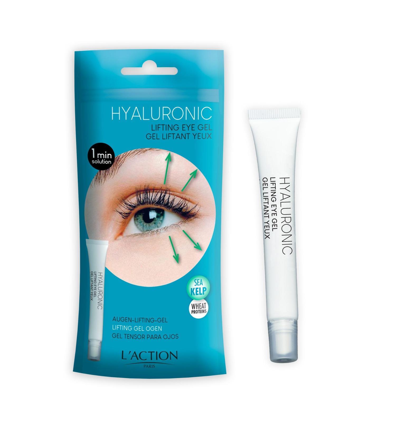 L'Action Paris Hyaluronic Lifting Eye Gel - Hydrating and Youthful Complexion 15ml - Buy Online on GoSupps.com