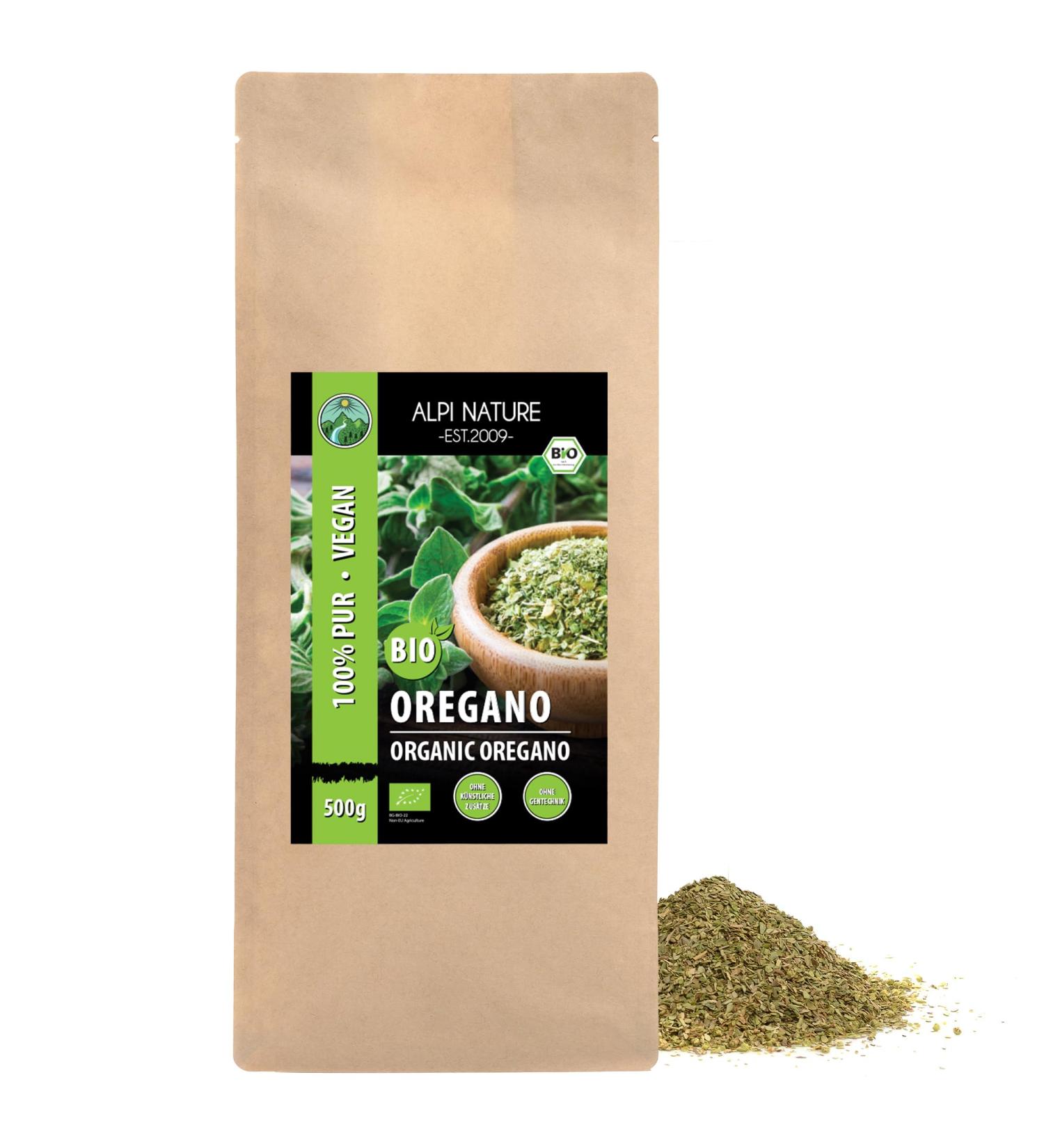 Bio Oregano Reblelt 500g - Organic Gluten-Free Lactose-Free Vegan 100% Natural Oregano - International Shipping - Buy Online on GoSupps.com