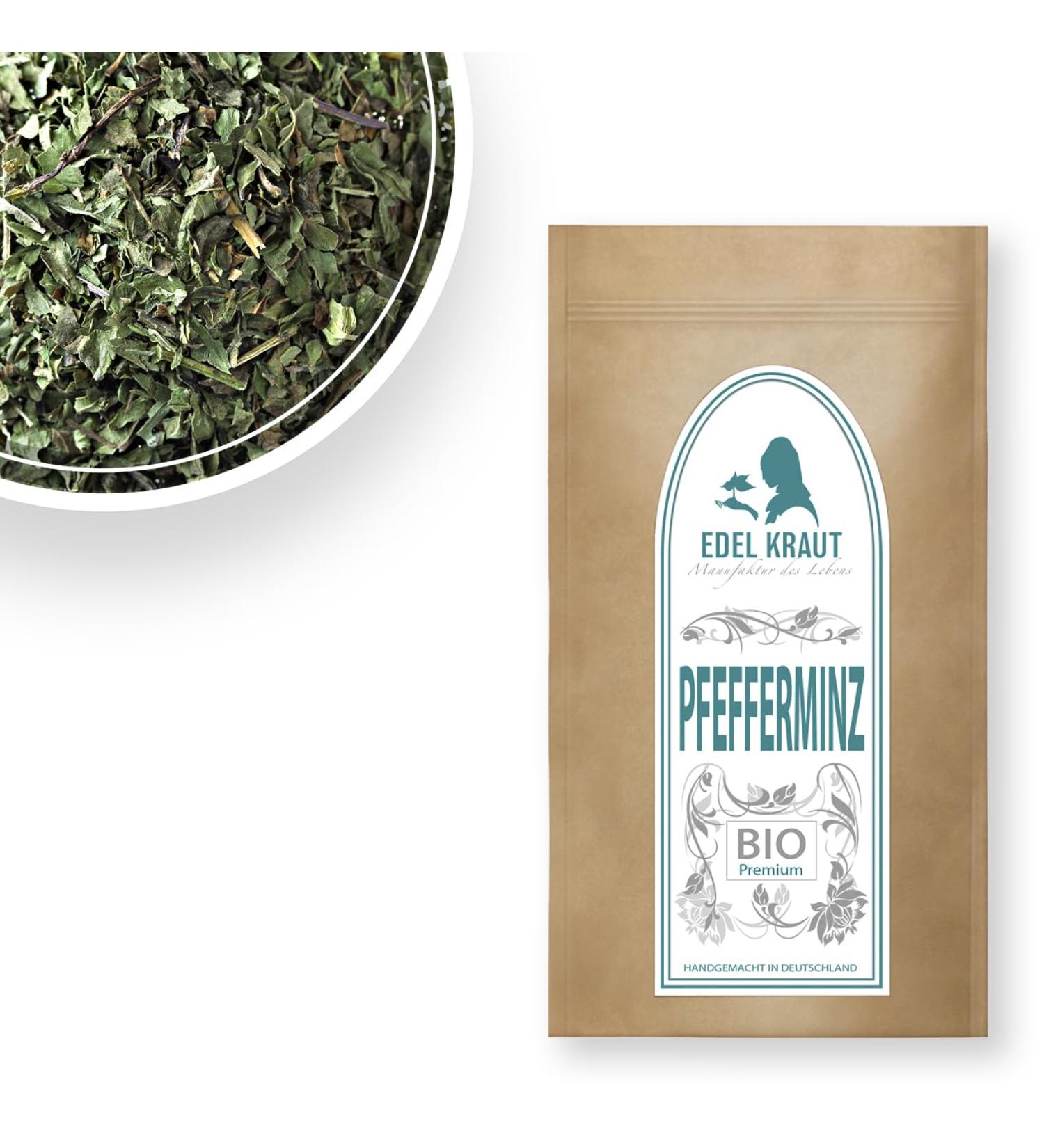 Organic Peppermint Tea Loose 500g | Noble Herb - Premium Dried Leaves GMO-Free No Additives - Buy Online on GoSupps.com