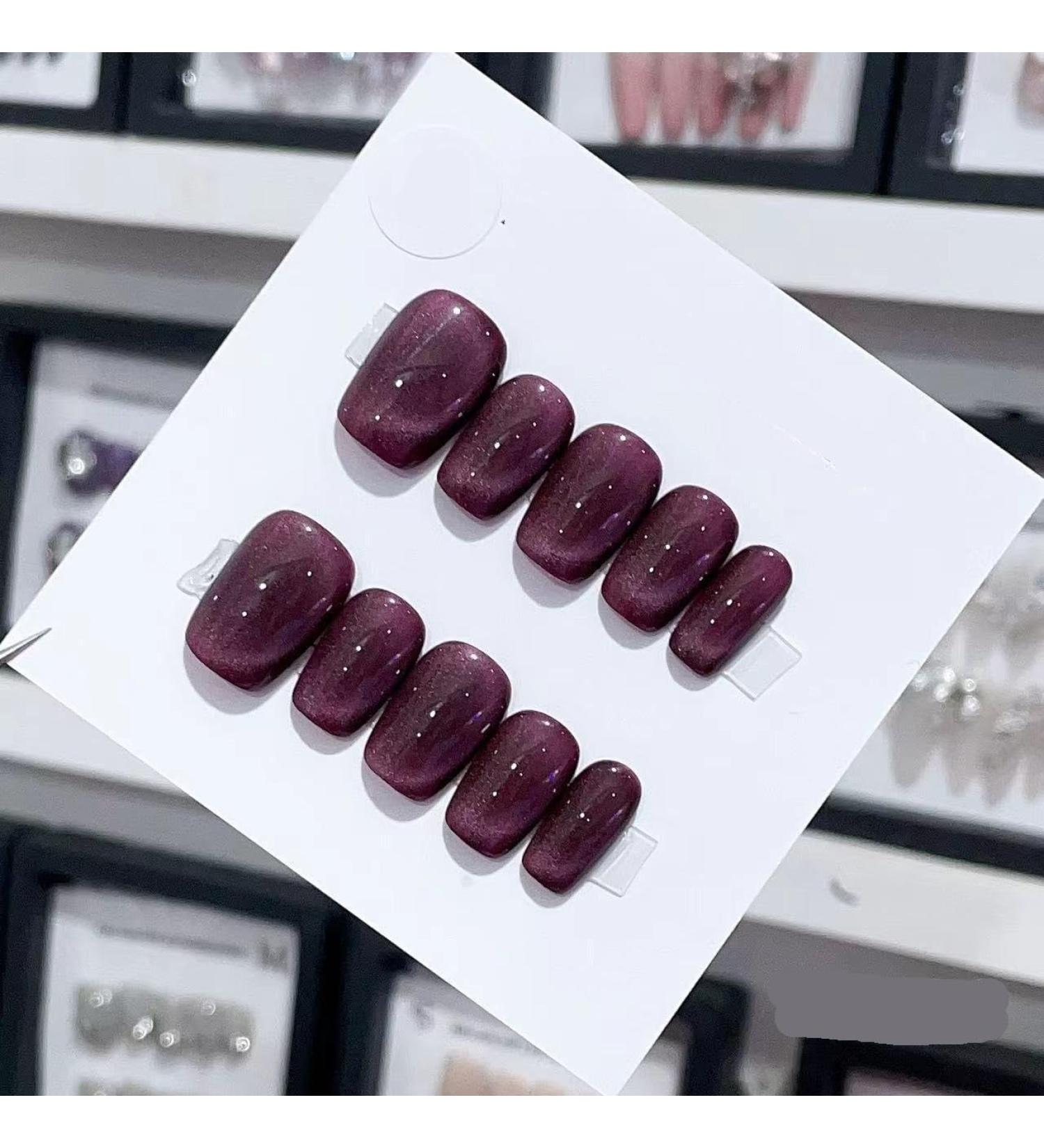 Handmade Long and Short Nail Patches for Artificial Nail Enhancement(Color:19566 Size:M) - Buy Online on GoSupps.com