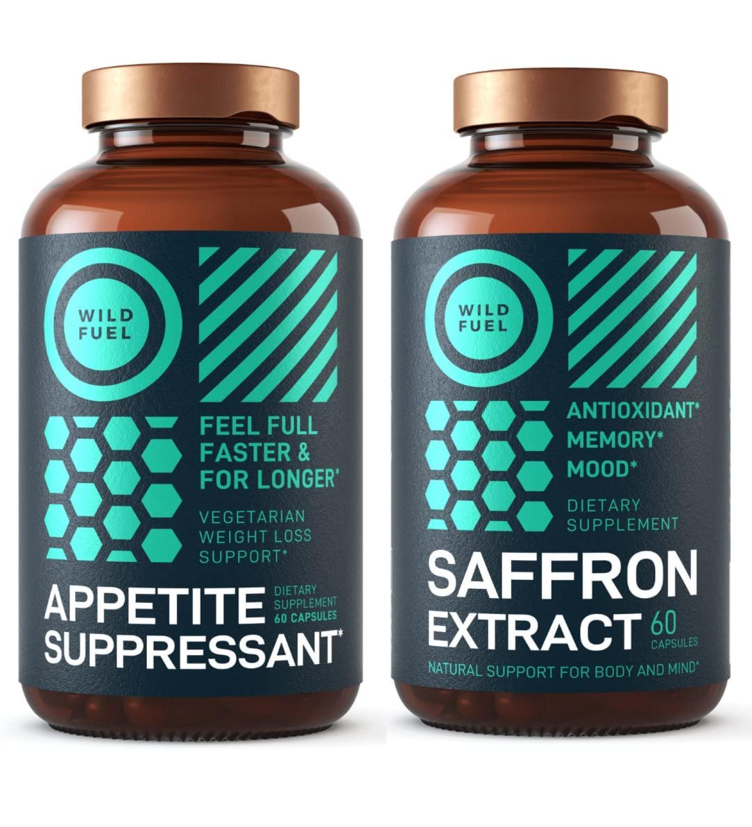 WILD FUEL Appetite Suppressant and Saffron Extract Capsules Bundle - Buy Online on GoSupps.com
