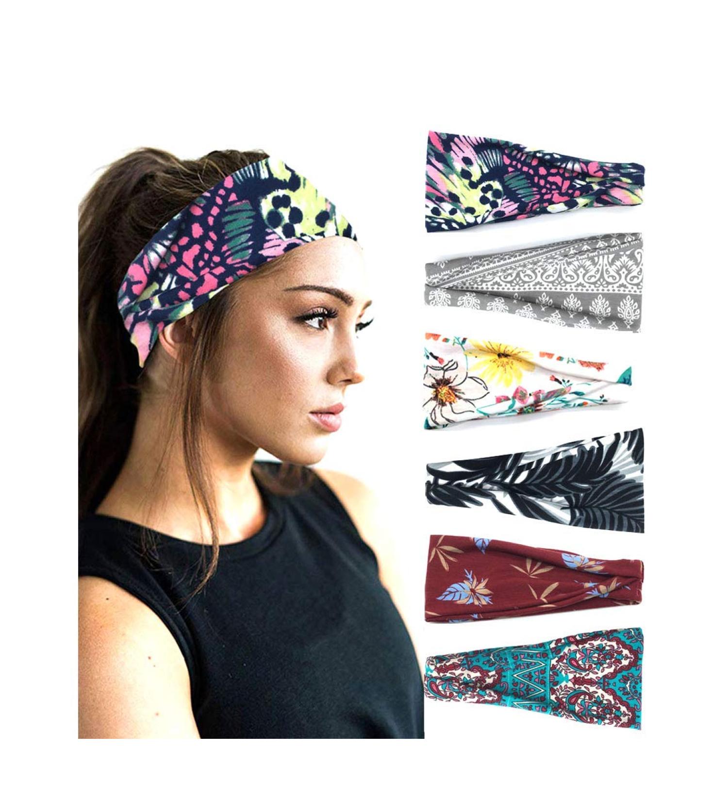 Buy Dreshow 6-Piece Women s Boho Headband Set - Cute Twisted Elastic Hair Wraps & Accessories for Girls - International Shipping Available - Buy Online on GoSupps.com