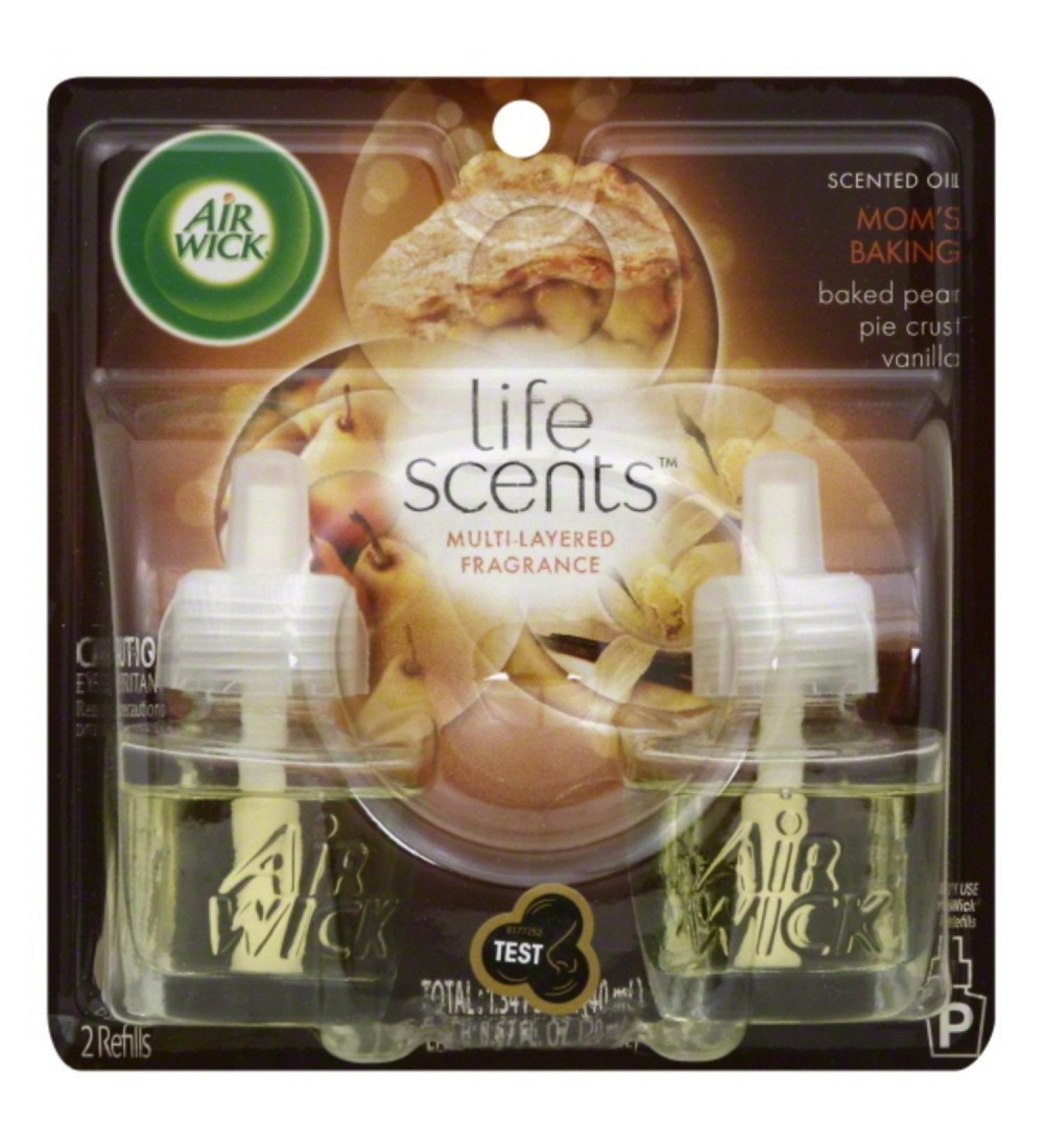 Air Wick Scented Oil Refills - Mom's Apple Pie - 2x0.67oz - Essential Oil Air Freshener for Home - International Shipping Available - Buy Online on GoSupps.com