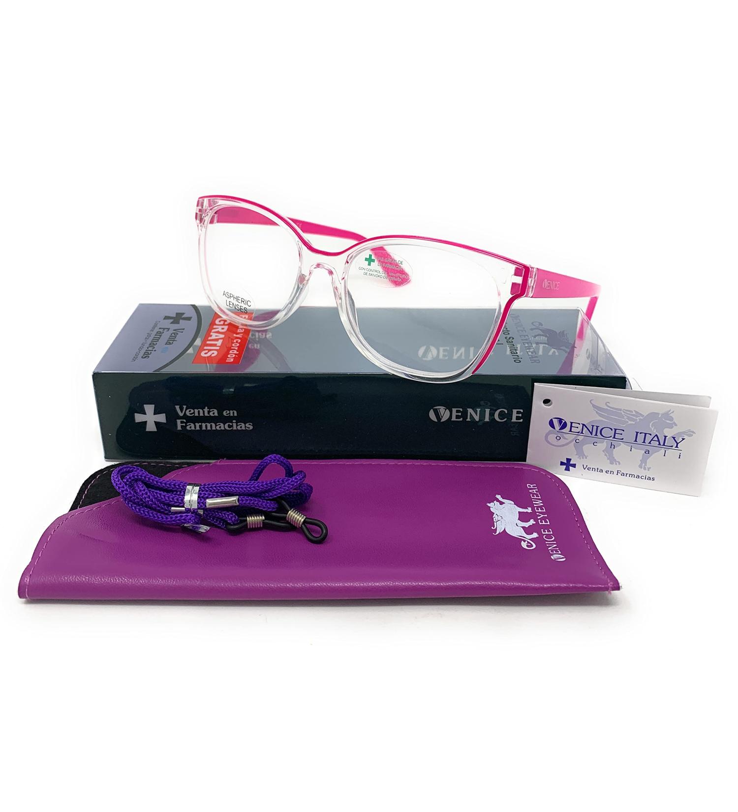 Venice CAT LINE Modern Vintage Reading Glasses for Women - Stylish +1.0 to +3.5 in Pink | International Shipping - Buy Online on GoSupps.com