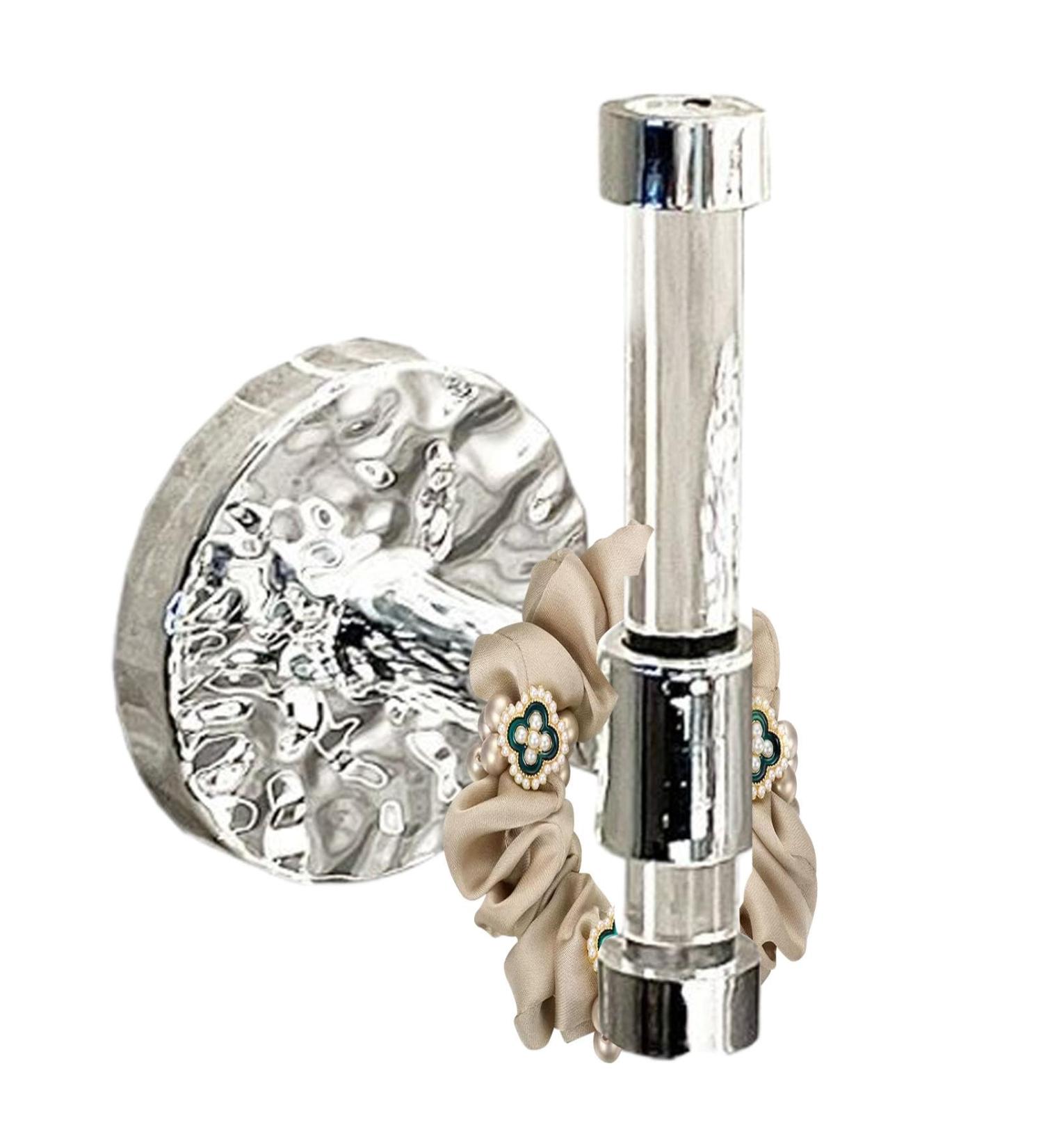 Pcingsia Adhesive Scrunchie Holder Acrylic Wall Hooks Hair Ties & Scrunchie Storage Stick Scrunchies Holder Adhesive Scrunchie Organizer Jewelry Display Stand For Hair Accessories - Buy Online on GoSupps.com