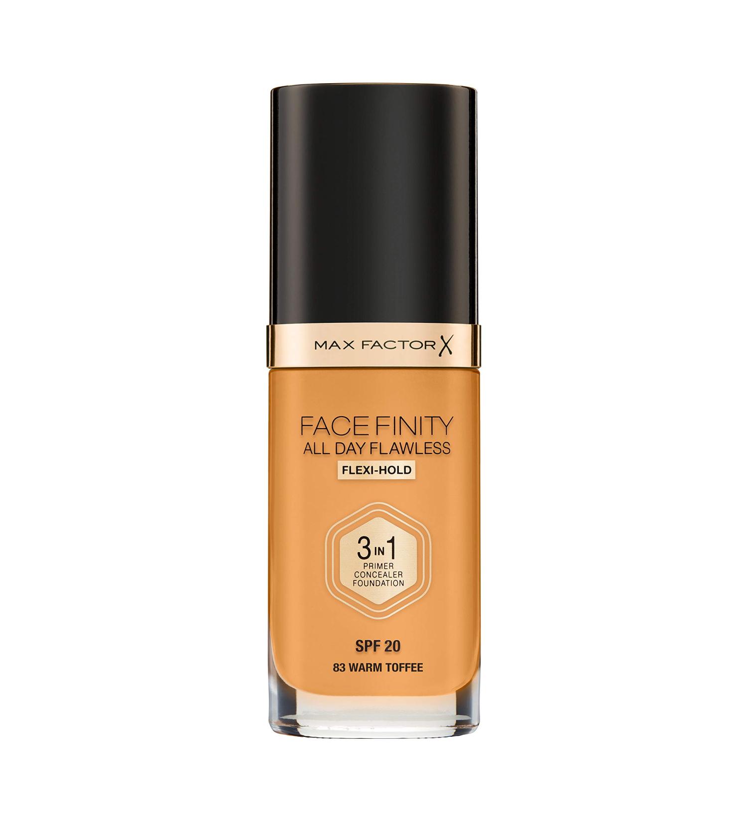 Max Factor Facefinity 3-in-1 All Day Flawless Liquid Foundation SPF 20 - Warm Toffee 30ml | Buy Internationally - Buy Online on GoSupps.com