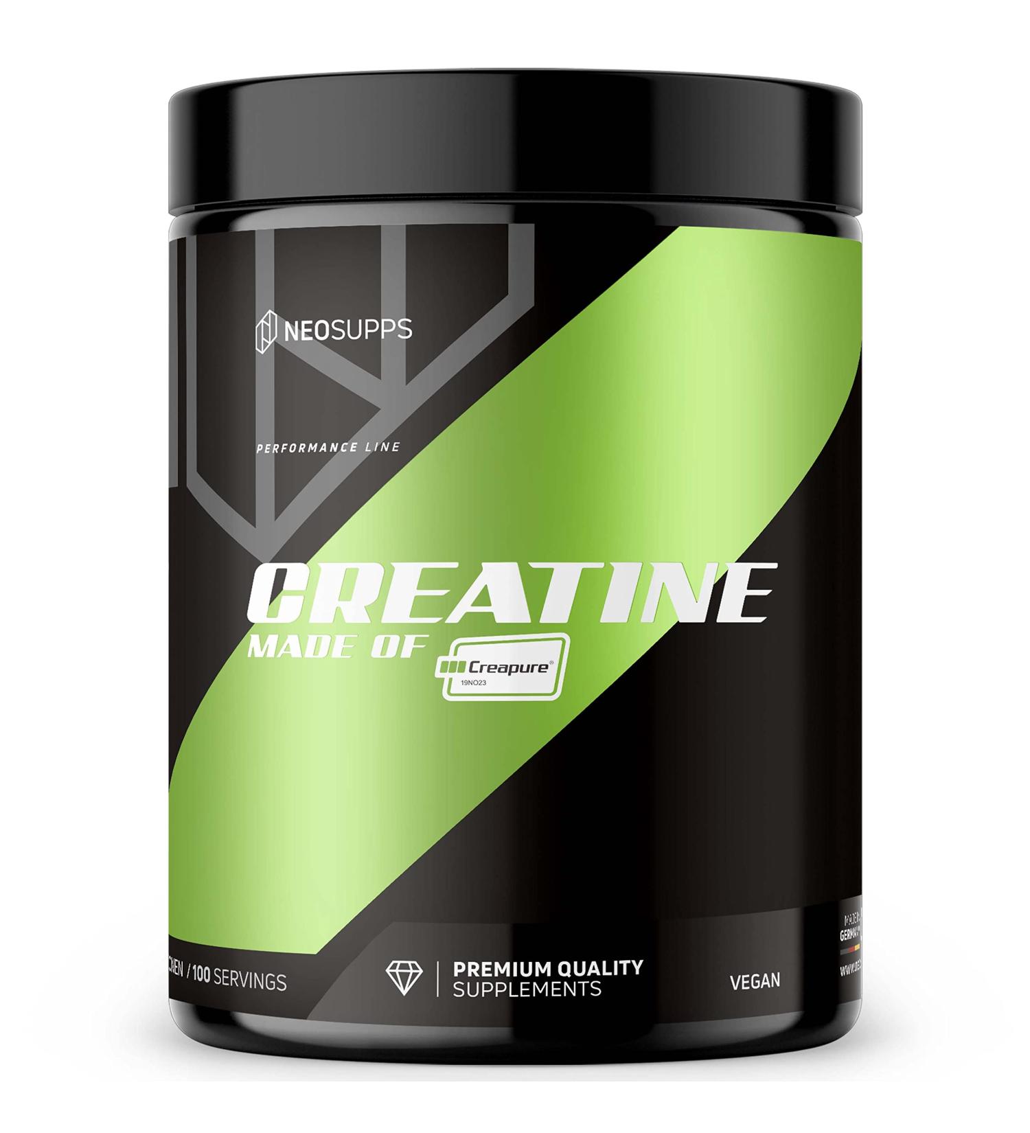 Neosupps Maximum Strength Creatine with Creapure - Enhance Performance | 100% Made in Germany | Top Sports Food 500g - Buy Online on GoSupps.com