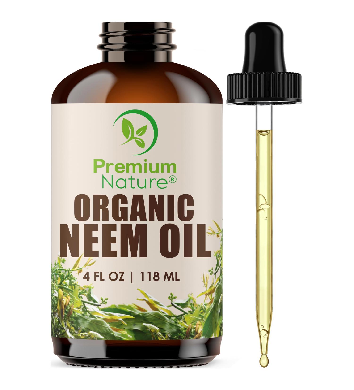 Neem Oil Cold Pressed Neem Oil for Essential Oil Mixing Neem Oil Massage Oil 4 oz - Buy Online on GoSupps.com