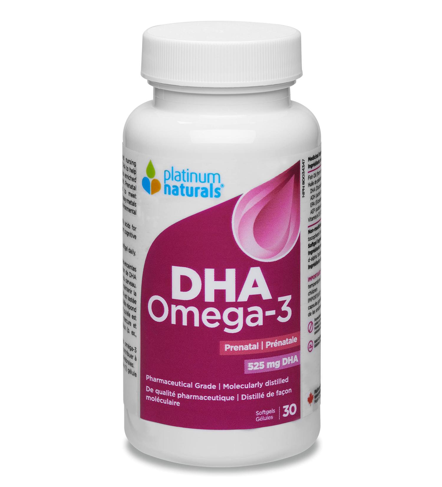 Platinum Naturals Prenatal DHA Omega-3 Softgels 30 Count - Essential Nutrition for Expecting Mothers Premium Pregnancy Vitamins with DHA for Women - Supports Overall Wellness During Pregnancy - Buy Online on GoSupps.com