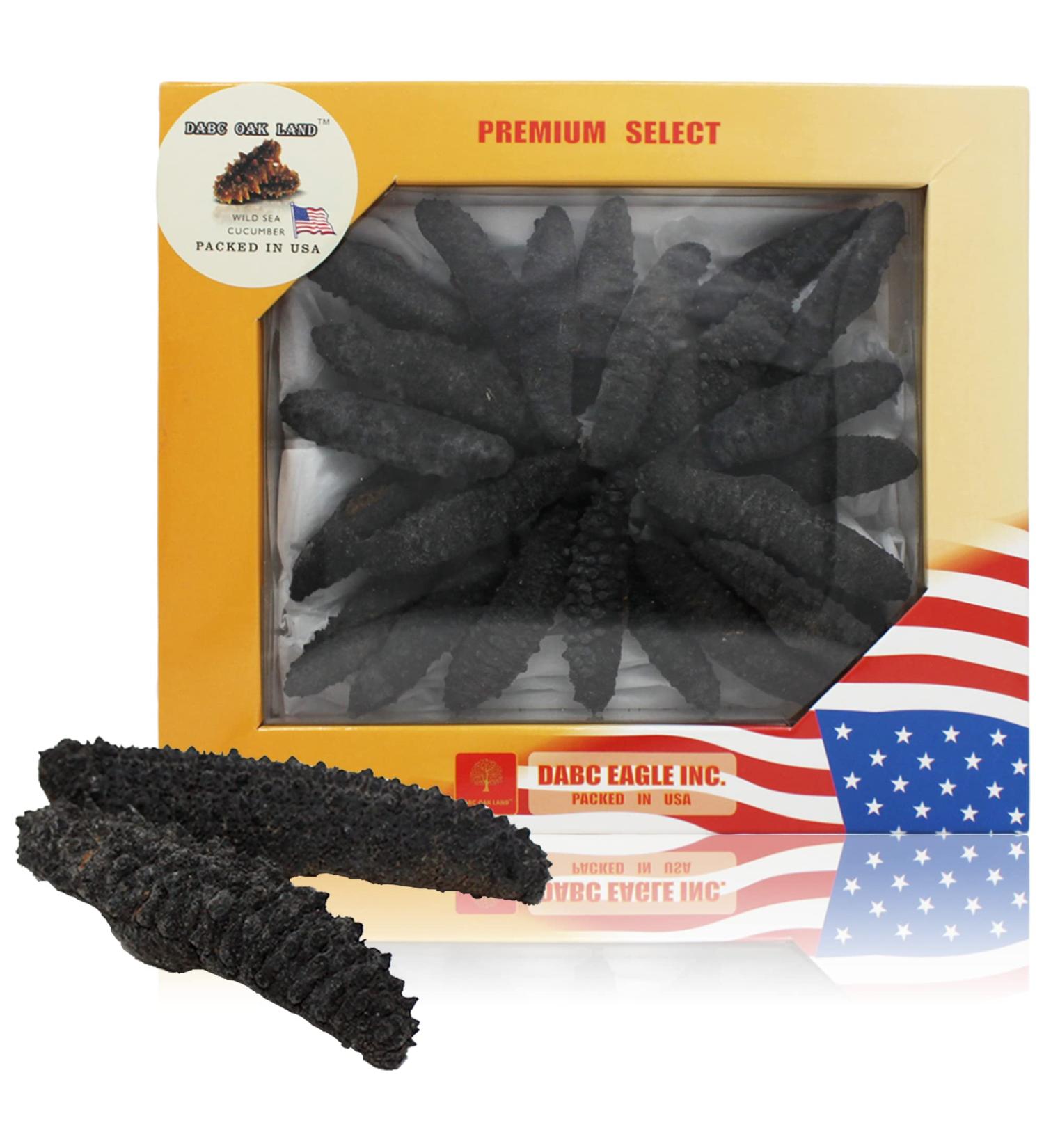 DOL Wild Caught Sun Dried Atlantic Black Pin Sea Cucumber 8oz - All Natural Nutritious, Large Size - 1 Count - Buy Online on GoSupps.com