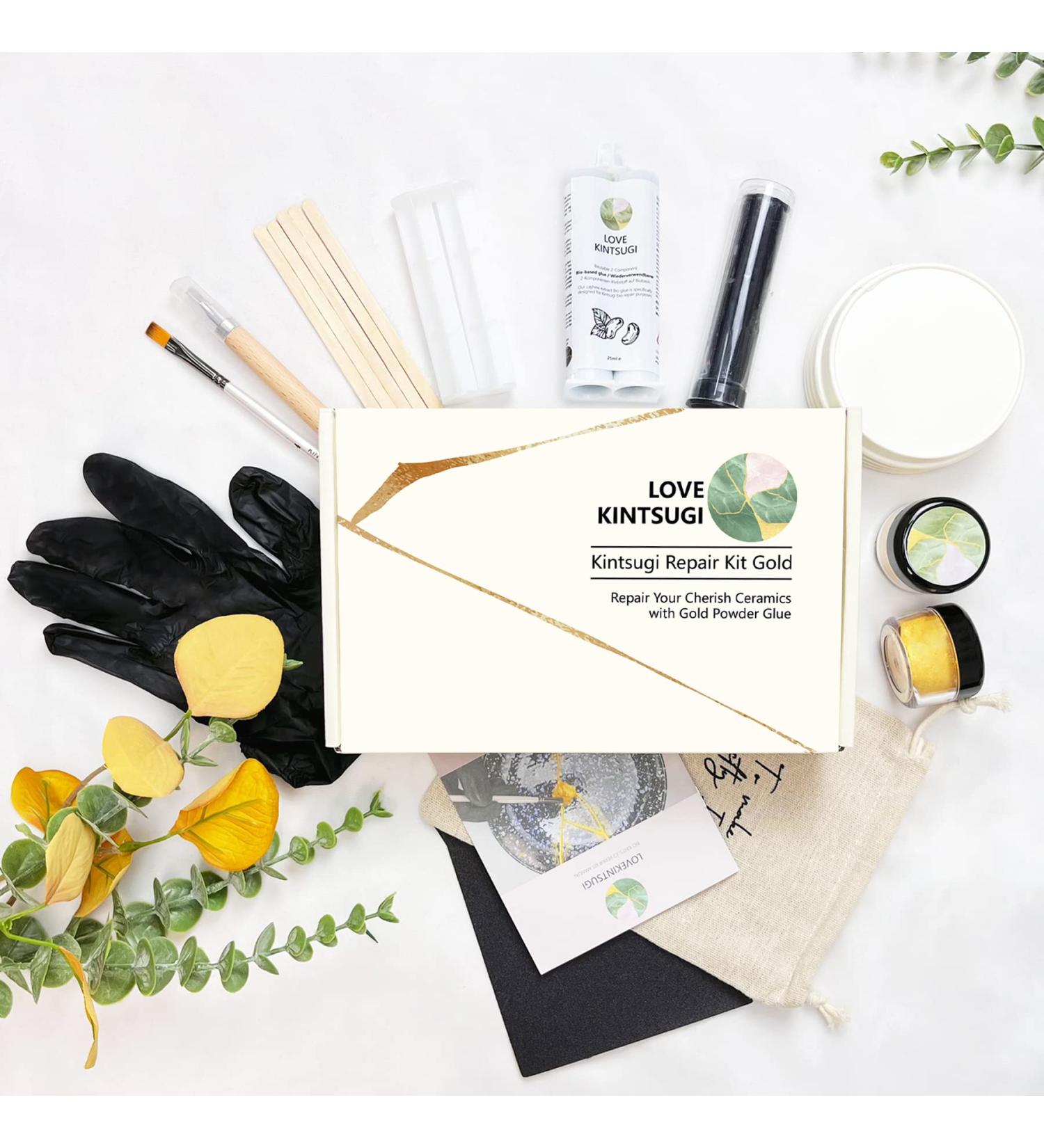 Kintsugi Repair Kit - Gold Powder Glue for Meaningful Pottery | Starter Set - Buy Online on GoSupps.com