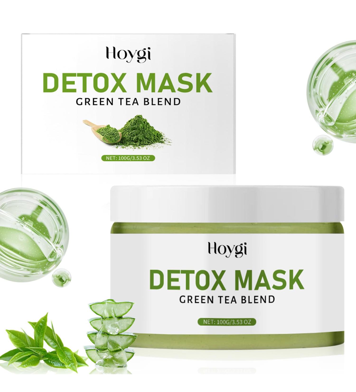 Hpbaggy Facial mask for deep cleansing detoxification acne and blackheads facial mask for all skin types 100 g green tea deep cleansing mask with green tea and aloe vera - Buy Online on GoSupps.com