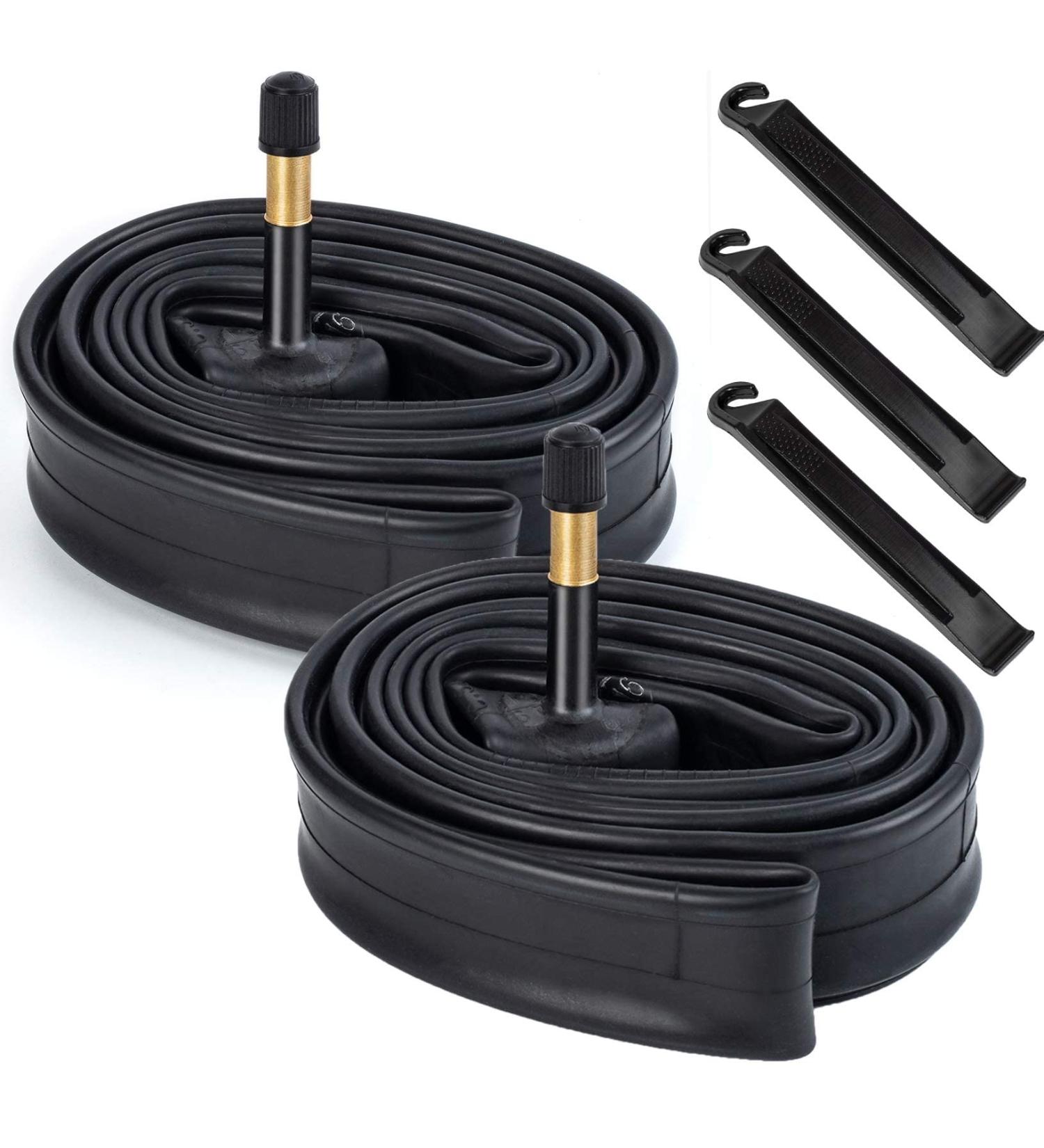 2 Pack 700C Road Bike Tubes - AV48mm Long Valve 700x25C/28C/30C/32C - Compatible with 700x25C to 700x32C Bike Tires - Buy Online on GoSupps.com