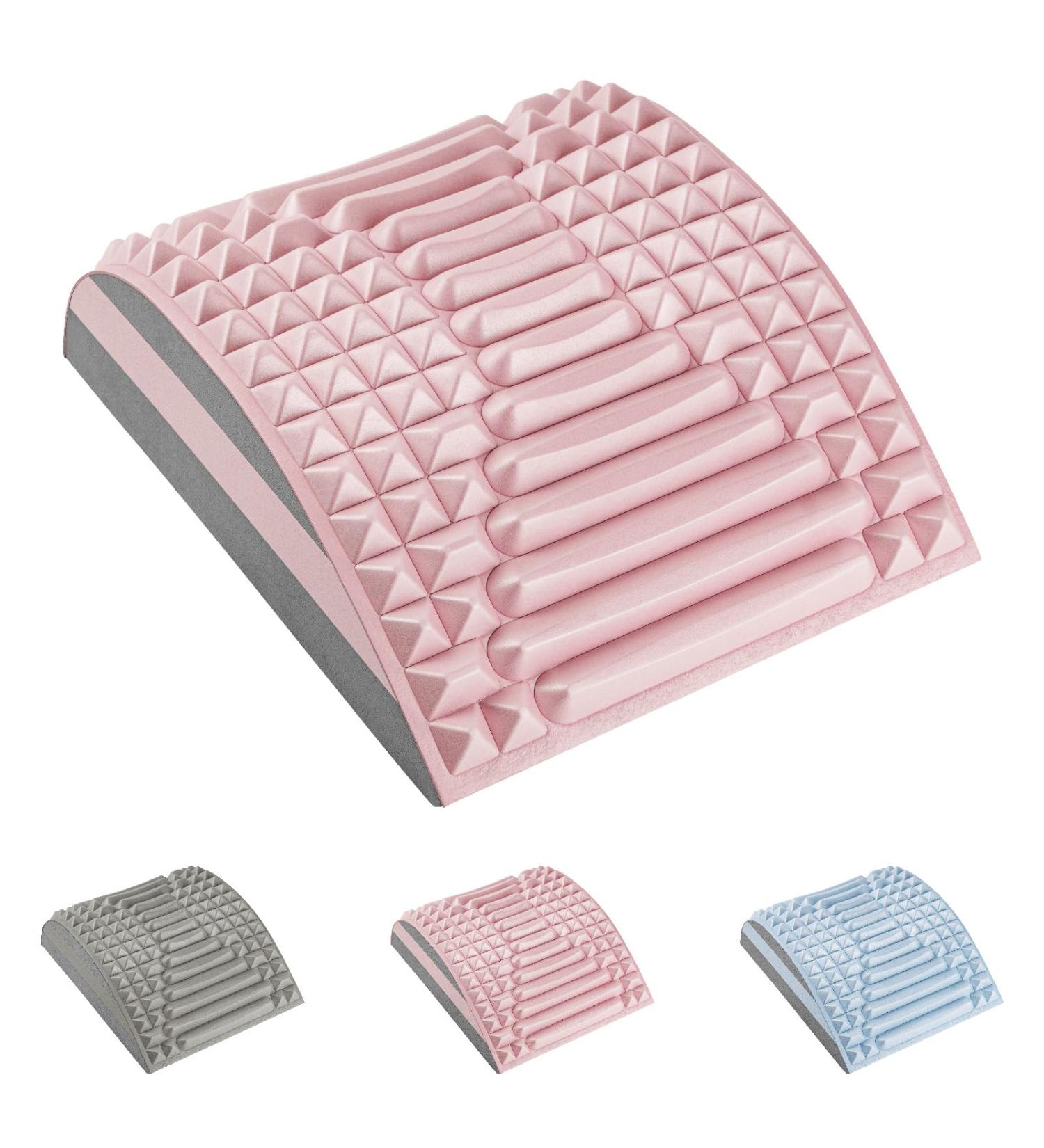 ACWOO Lumbar Spine Support Cushions - Orthopedic Back & Neck Relief Pillows for Home & Auto (Pink) - Alleviate Muscle Pain & Improve Posture - Buy Online on GoSupps.com