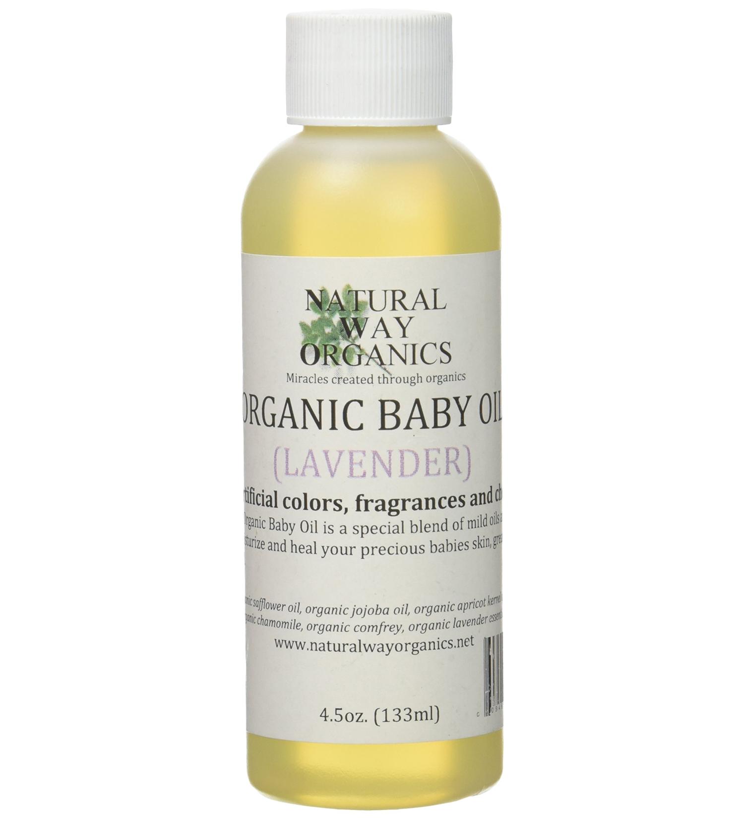 Organic Baby Oil 4.5 oz. (132ml)