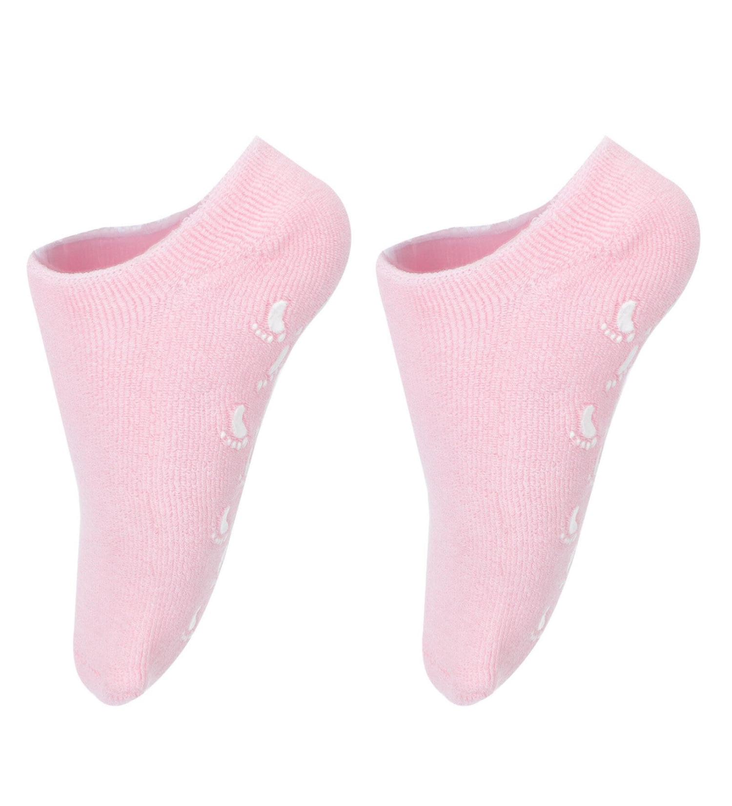 Beaupretty 1 Pair Gel Socks Foot moisturizing Socks Gel Lined Socks Essential Oil moisturizing gels Pink Socks Foot Lotion Silicone Gel Socks for Cracked feet Heel Women Moisturizing Socks