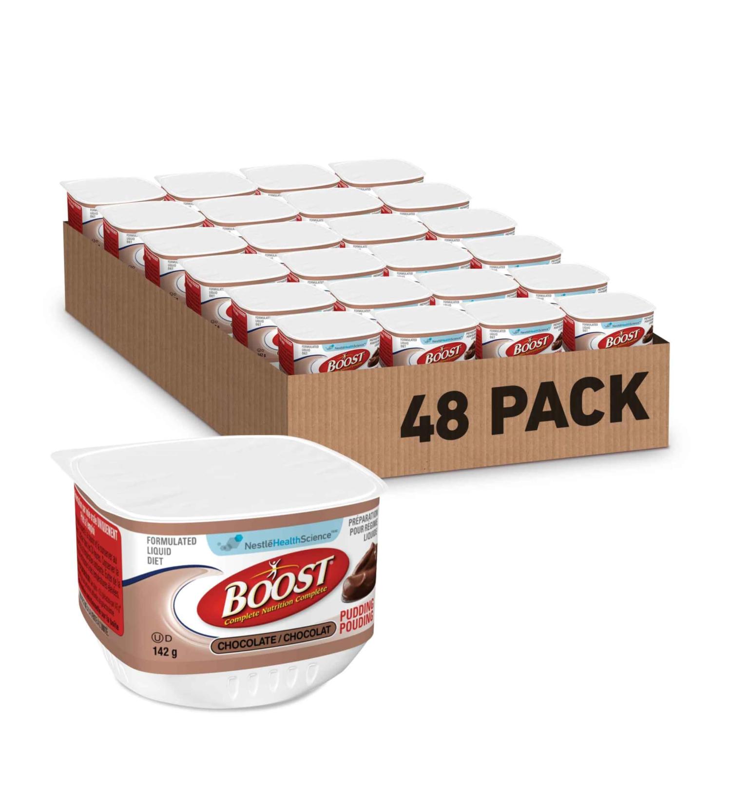 BOOST Chocolate Pudding Ready-to-eat Oral Nutrition Supplement Nutritionally Complete 6.8g Protein 230 Calories Kosher Gluten-free - Buy Online on GoSupps.com