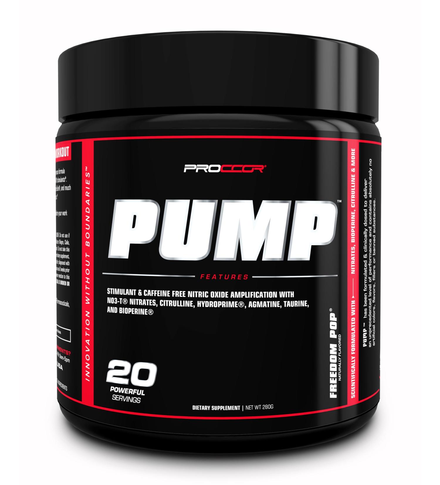 PROCCOR - Pump with Nitrates Citrulline HydroPrime and More (20 Servings) Freedom Pop