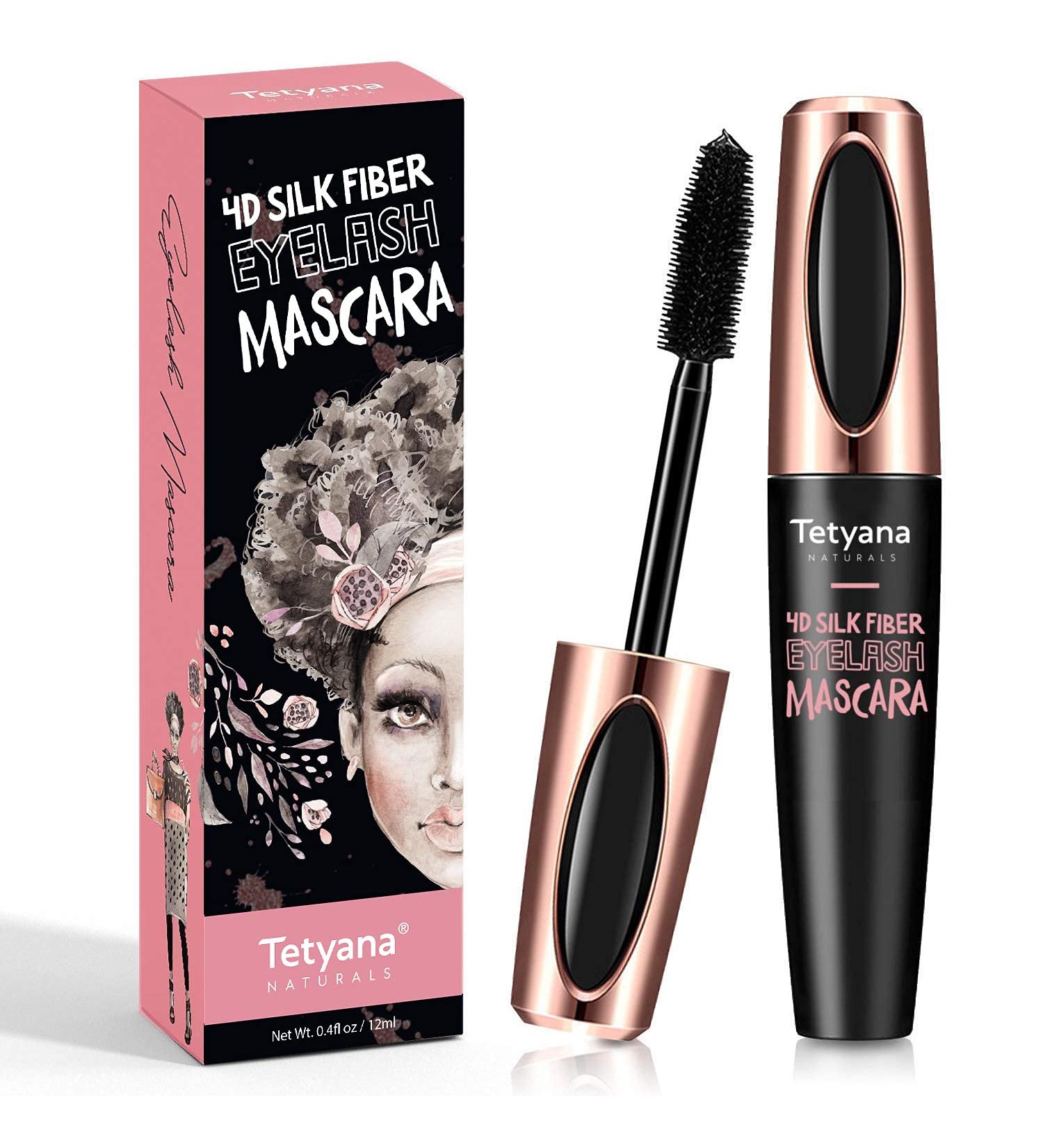 4D Silk Fiber Lash Mascara - Waterproof, Hypoallergenic Formula for Luxuriously Long, Thick, Voluminous and Dramatic Eyelashes - 0.33 Fl Oz - Buy Online on GoSupps.com