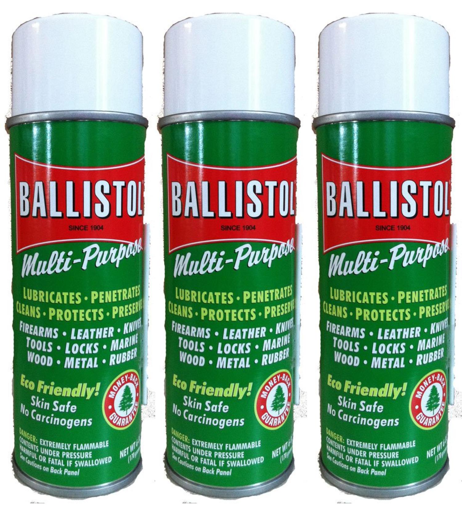 Green Hills Ballistol Multi-Purpose Lubricant MIS Kit #3 - 3-Pack 6 oz Aerosol Cans - Buy Online on GoSupps.com