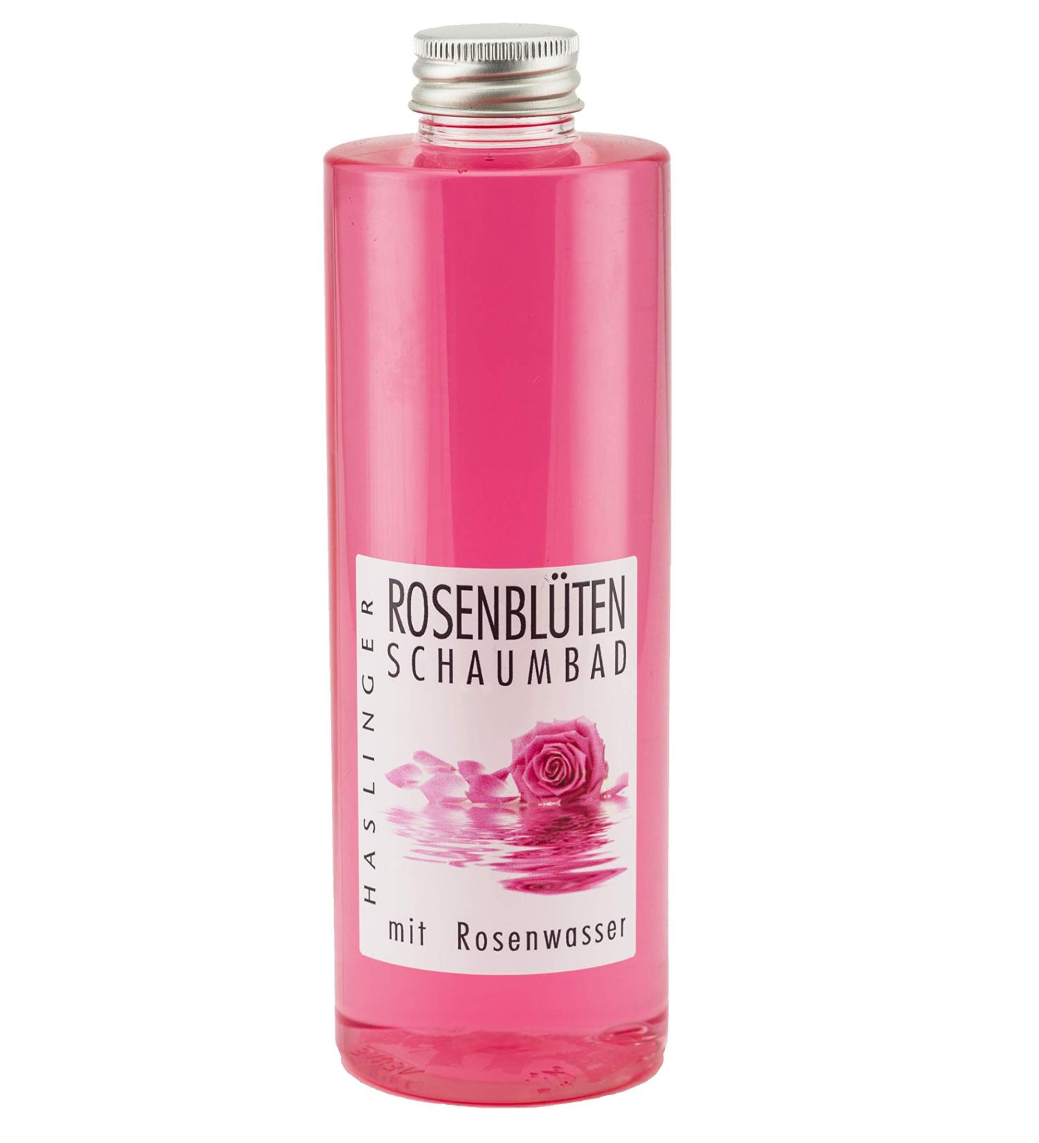 Lashuma rose petal bath additive 400 ml fragrant bath foam with valuable rose water care bubble bath for clear skin