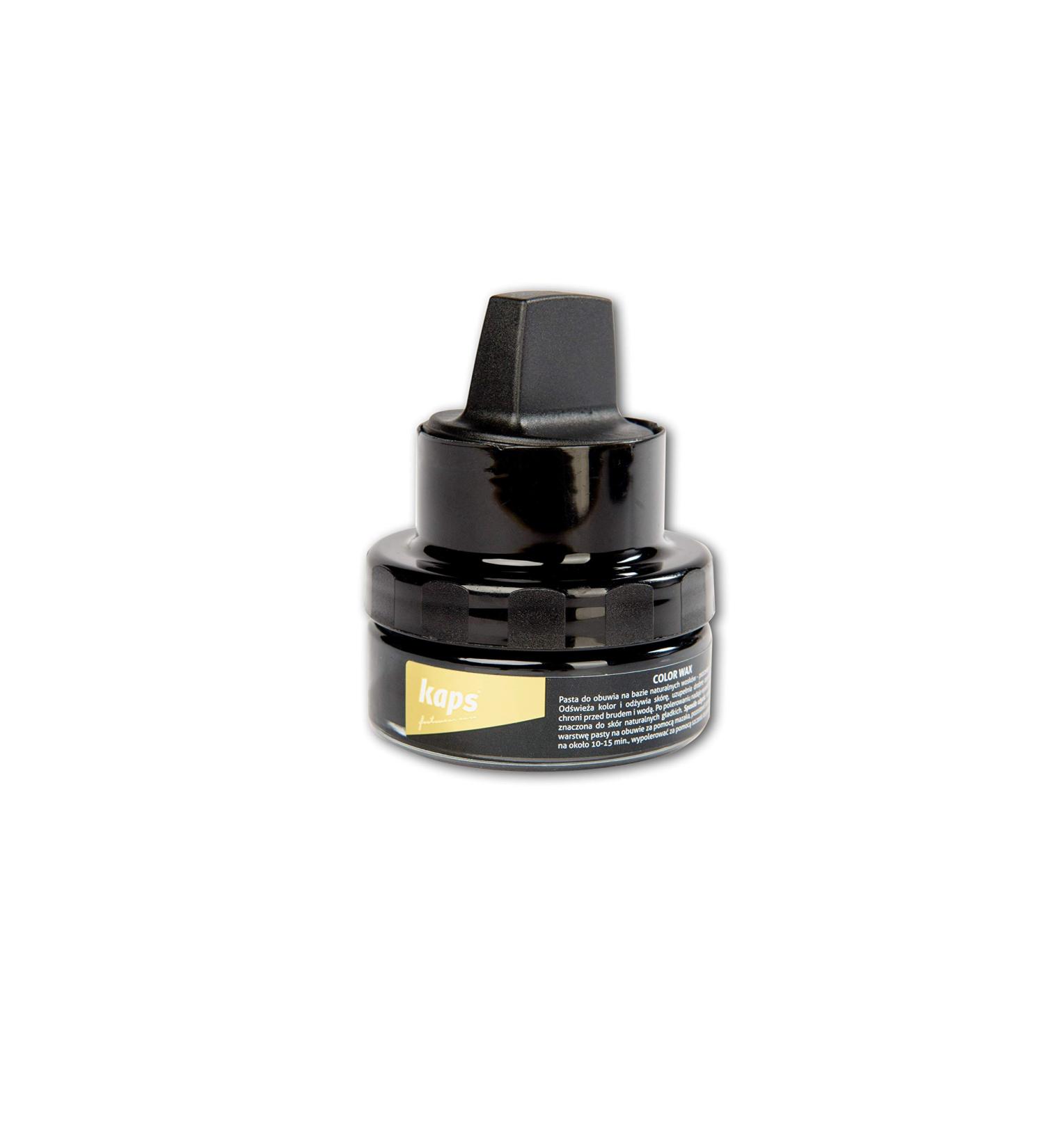 Kaps Shoe Wax Polish Based on Beeswax and Carnauba Wax Boot Colour Restore High Gloss Buff Shine Natural Ingredients Scratch Cover and Protection Against Water and Dirt Color Wax Dark Brown - Buy Online on GoSupps.com