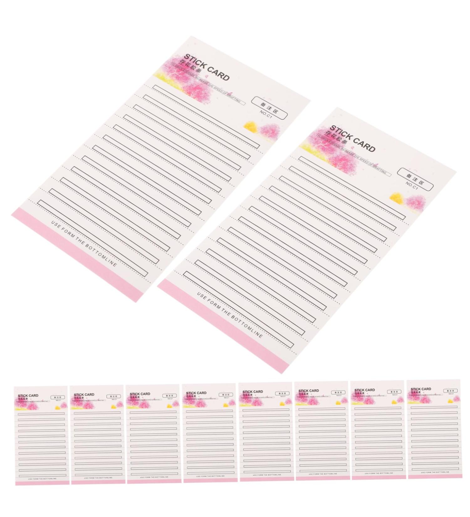 PACKOVE Carte Papier Pour Faux Cils Adh sifs Support Pour Extensions De Cils Carte De Ruban Adh sif Pour Faux - Buy Online on GoSupps.com