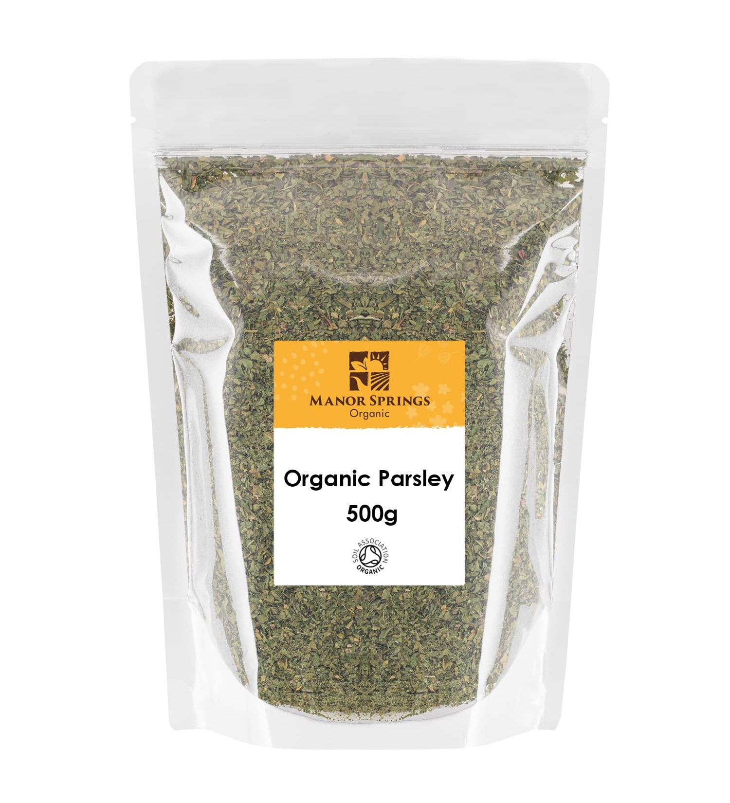 Organic Dried Parsley 500g by Manor Springs Organic - Buy Online on GoSupps.com