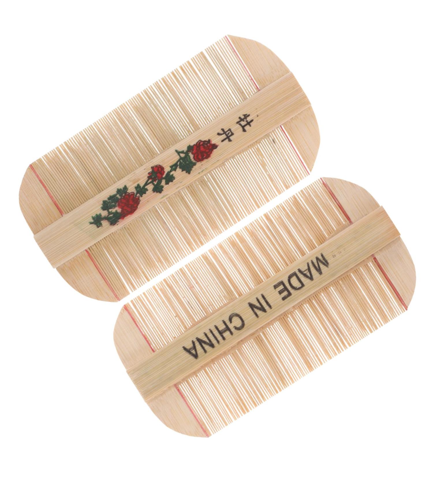 SMASOLO 2pi ces Peigne Double Face Bambou Dents Fines Antipelliculaire pour Animaux Toilettage et limination des Pellicules Naturel et Pratique - Buy Online on GoSupps.com