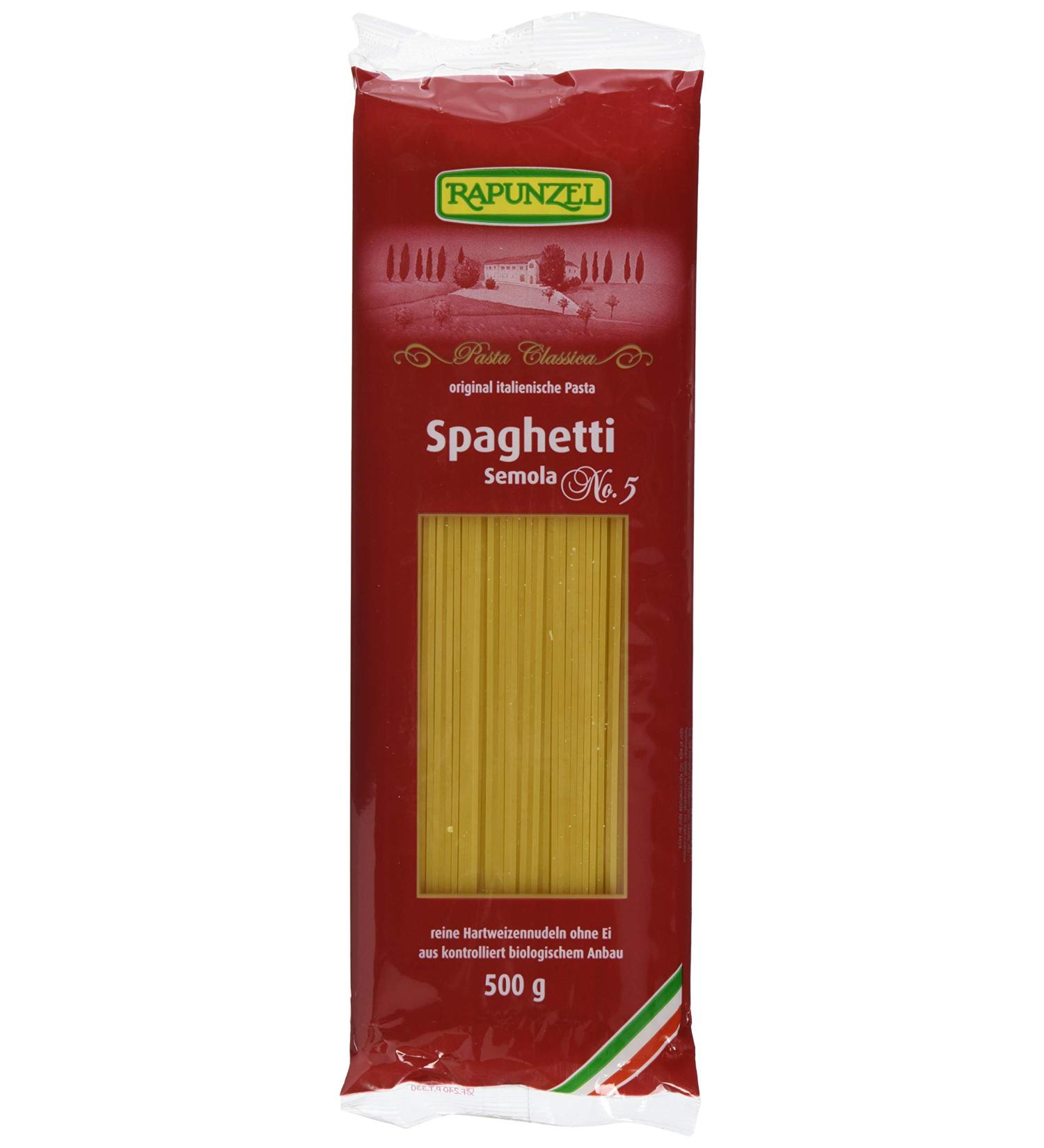 Rapunzel Naturkost Rapunzel Spaghetti semola pack of 6 pieces 6 x 500 g Organic - Buy Online on GoSupps.com