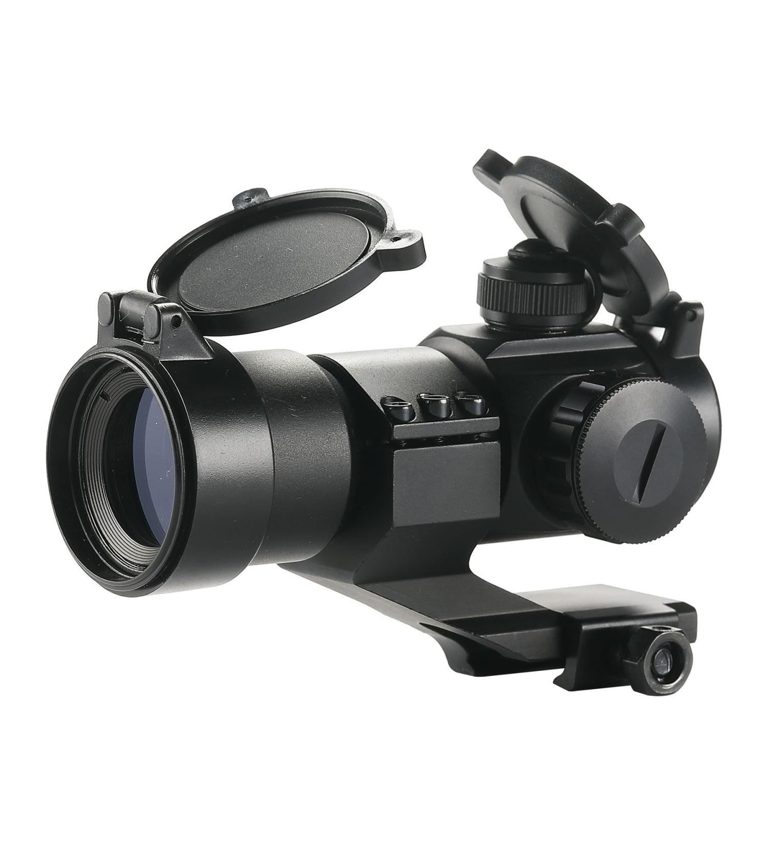 Pinty 1x30 Red Green Dot Reflex Sight with Cantilever Mount - Black/Khaki - Buy Online on GoSupps.com
