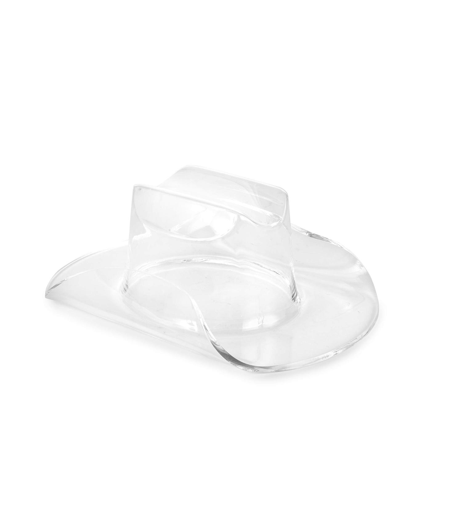 Huang Acrylic Small Cowboy Hat - Versatile Home Decor and Chip & Dip Serving Bowl | Ideal for Dining, Hosting | Durable Construction, Easy to Clean - Premium Clear Acrylic - Buy Online on GoSupps.com
