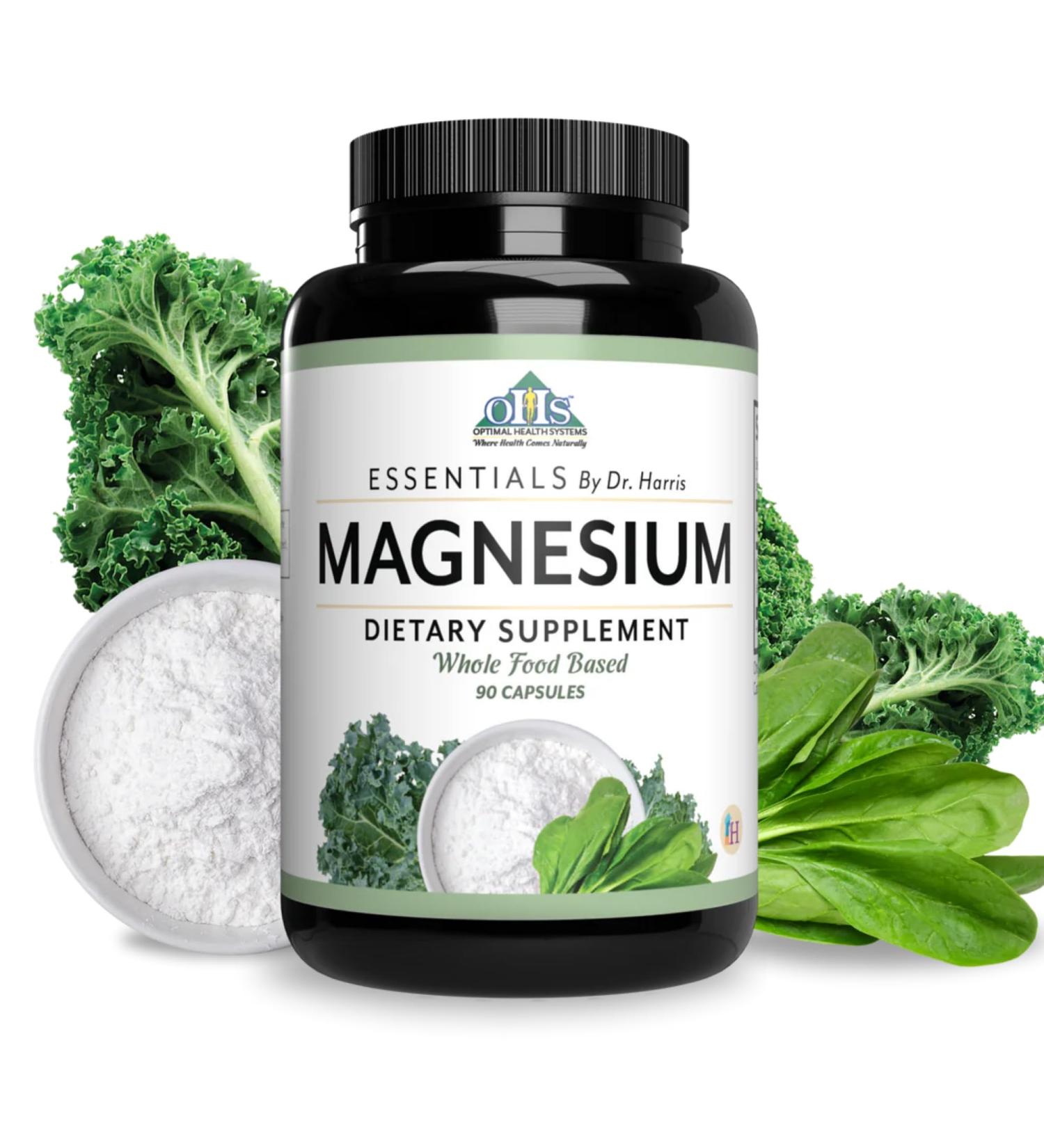 Optimal Health Systems Magnesium | Patented Magnesium Glycinate 432 mg | Supports Muscle Function | Heart Health Support Blend | 90 Capsules - Buy Online on GoSupps.com