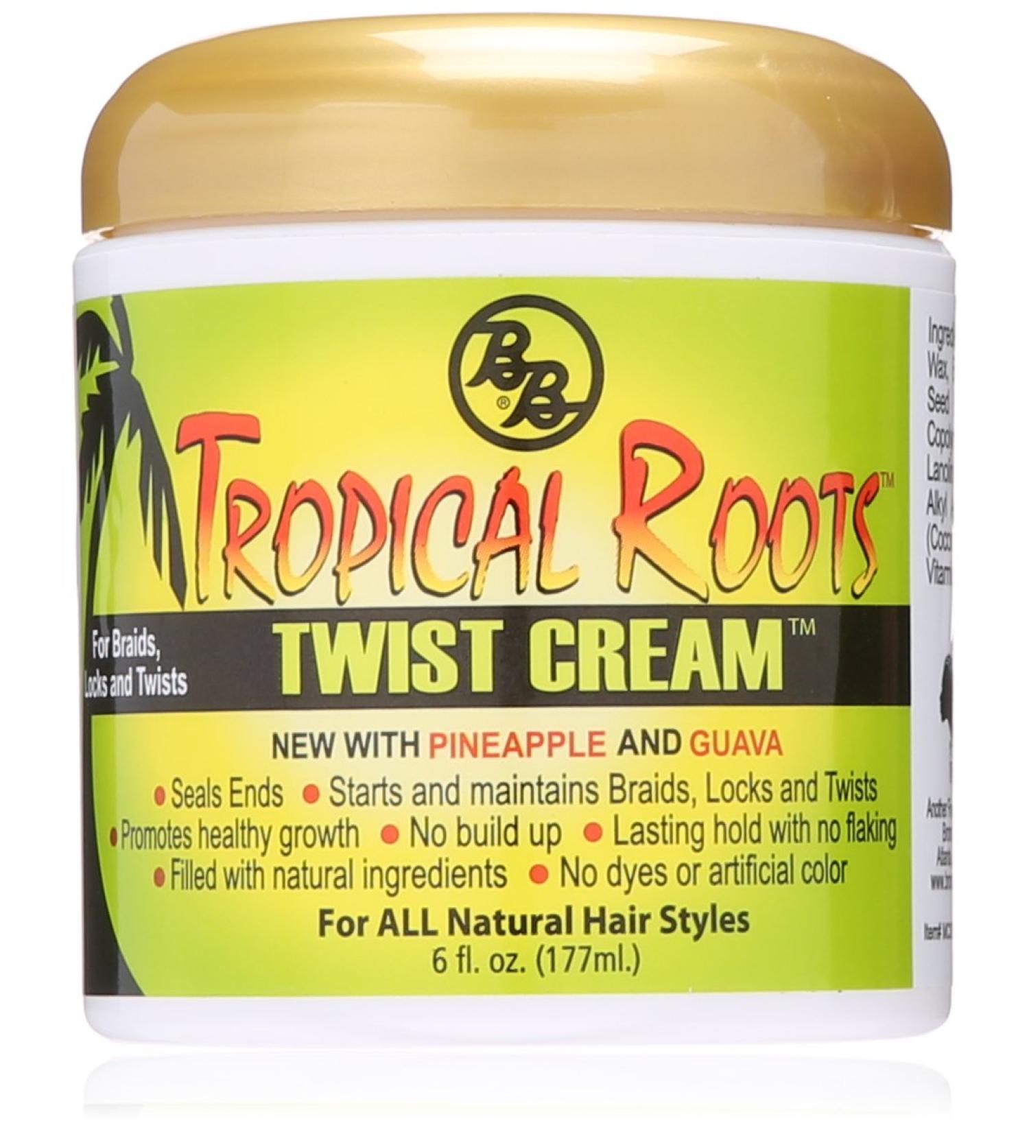 Bronner Brothers Tropical Roots Twist  CREAM 6.0 Fl Oz 6 Ounce (Pack of 1)