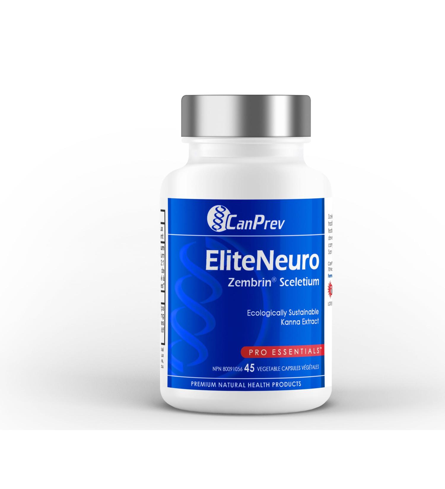 CanPrev - EliteNeuro Zembrin Sceletium 45 v-caps - Helps Support Cognitive Function in Adults - Helps Support Cognitive Performance Mental Focus and Concentration - Buy Online on GoSupps.com