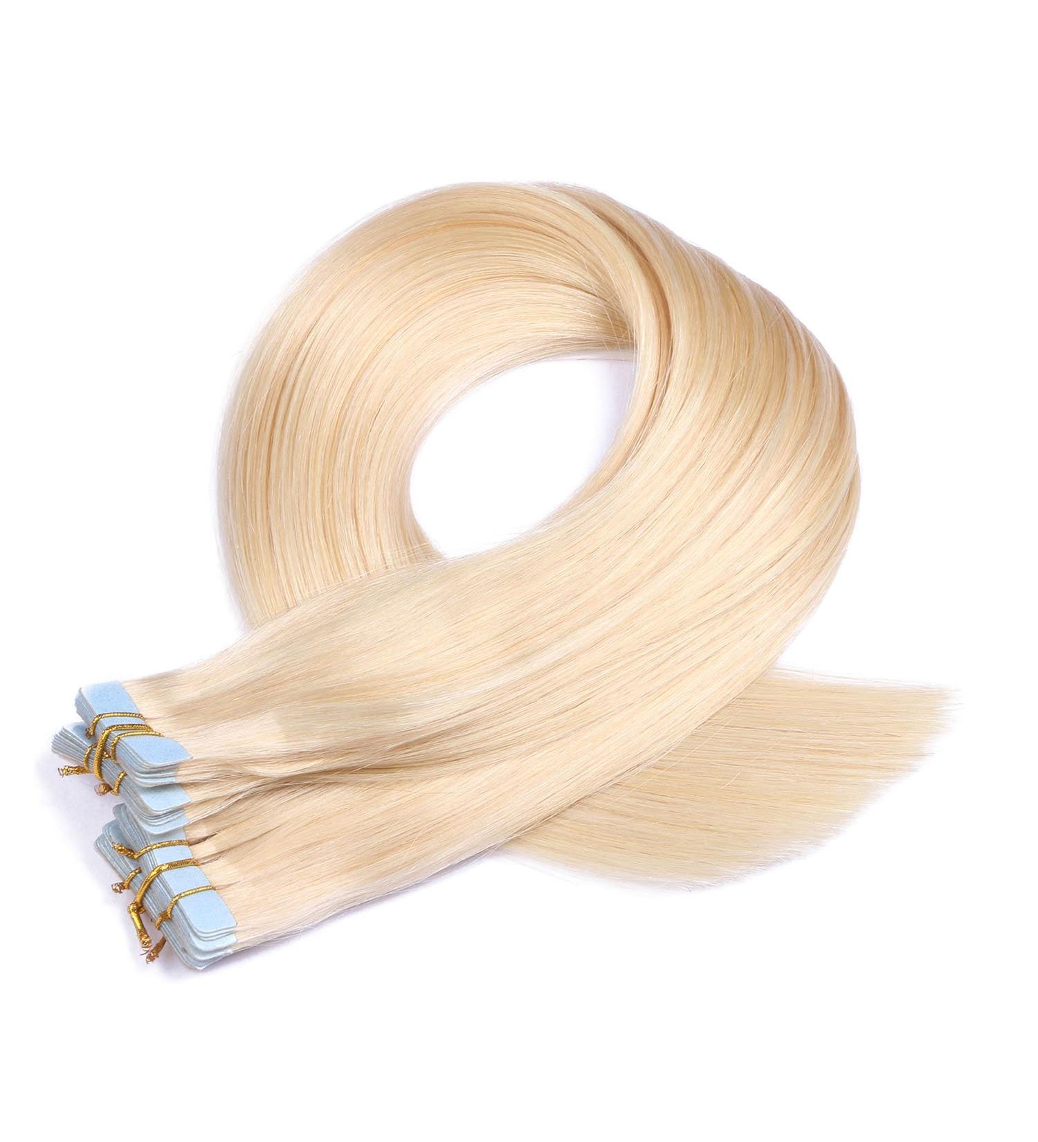 Buy Tape-In Hair Extensions #613 Clisade Blonde - 70cm | 100% Remy Real Hair 60 Tresses Adhesive Tape | Novon Hair Extensions - Buy Online on GoSupps.com