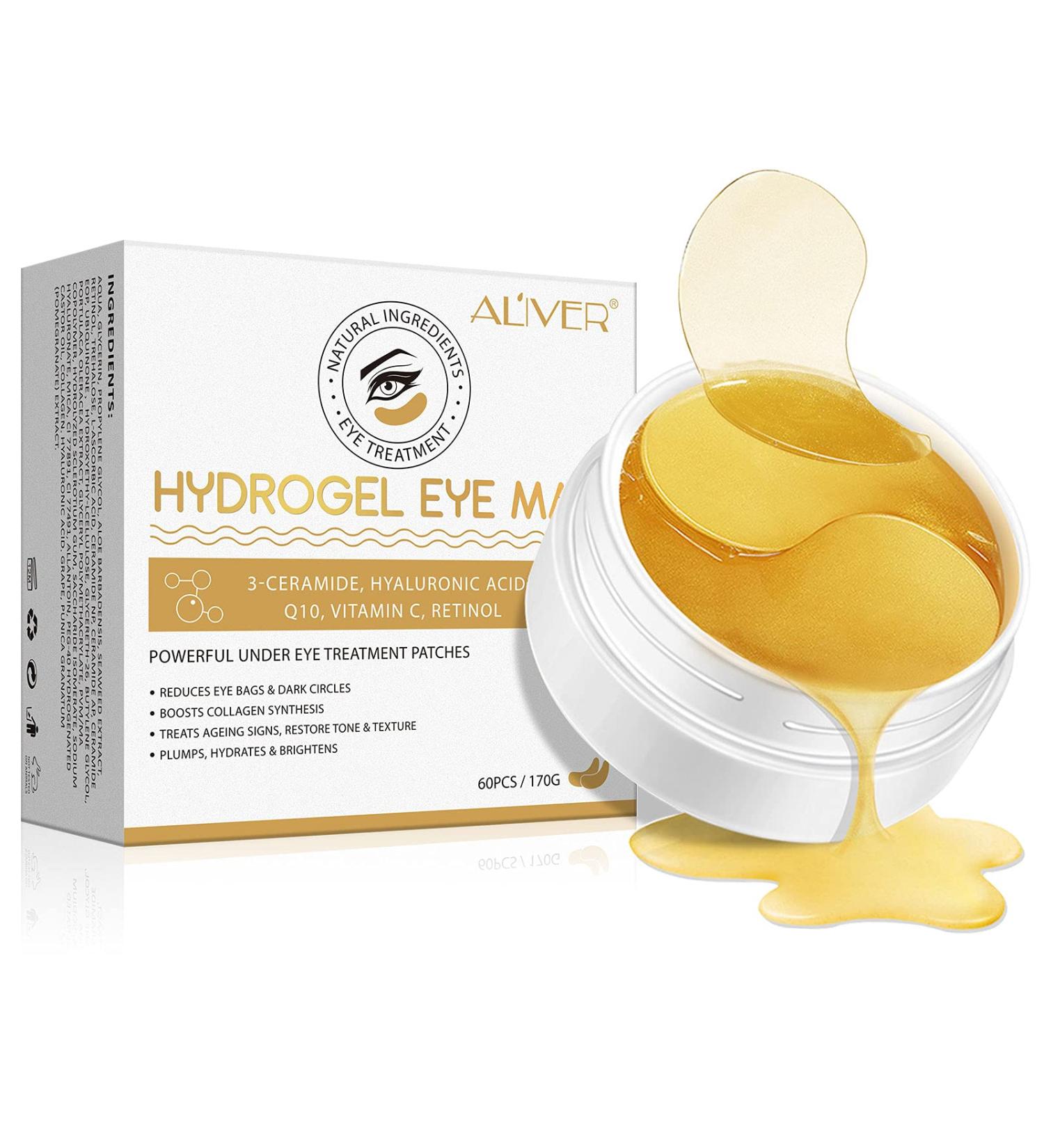 24k Collage Eye Flap Hydrogel Eye Masks - Anti-Wrinkle Care Relieves Fatigue Dark Circles & Puffiness - 30 Pairs - Buy Online on GoSupps.com