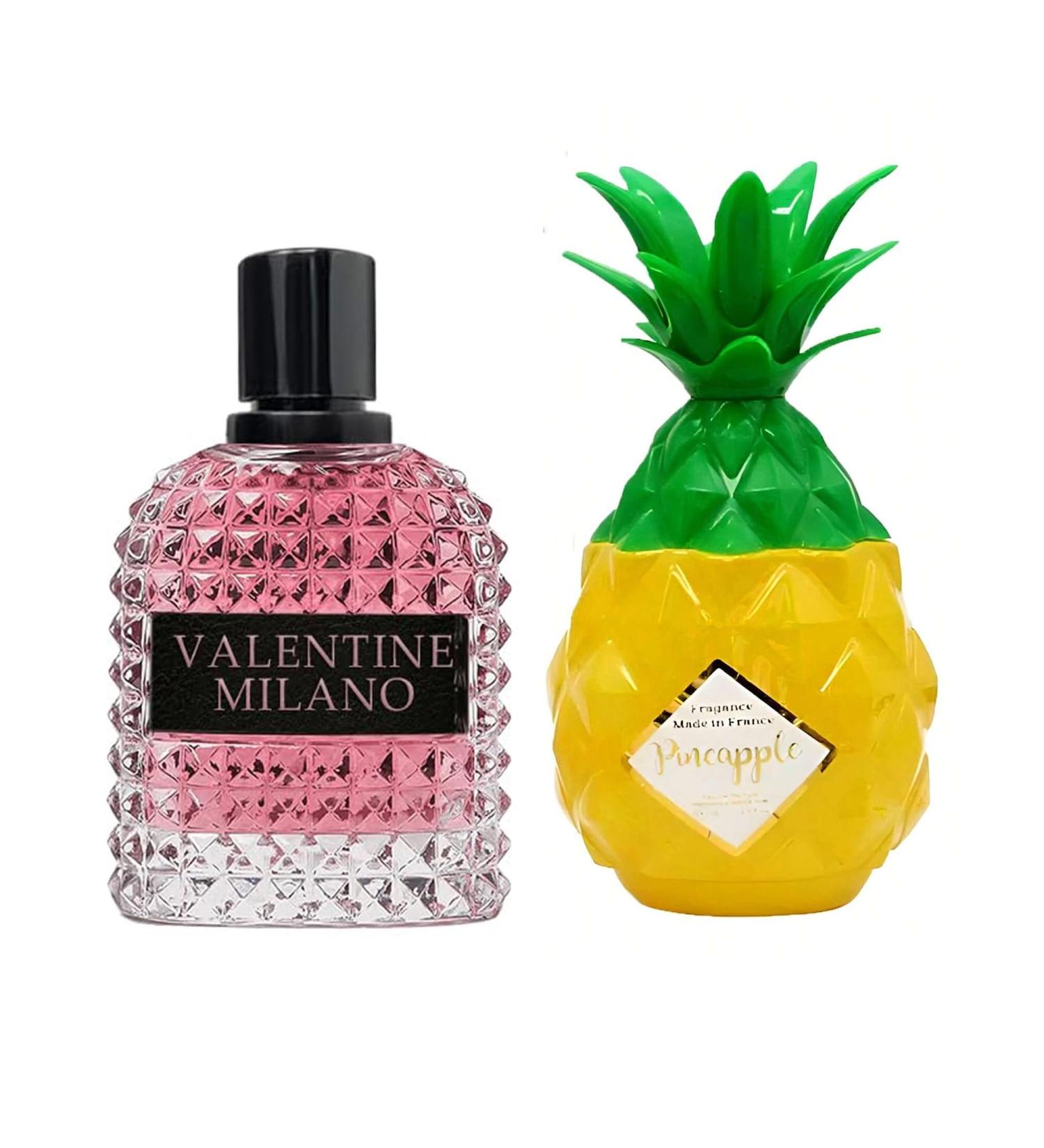 Women's Perfume Combo Set Milano Women&Pineapple Floral Fruity Fragrance Eau De Parfum Elegant 100ml Bottle Natural Spray Each for Daily Used Milano&Pineapple - Buy Online on GoSupps.com