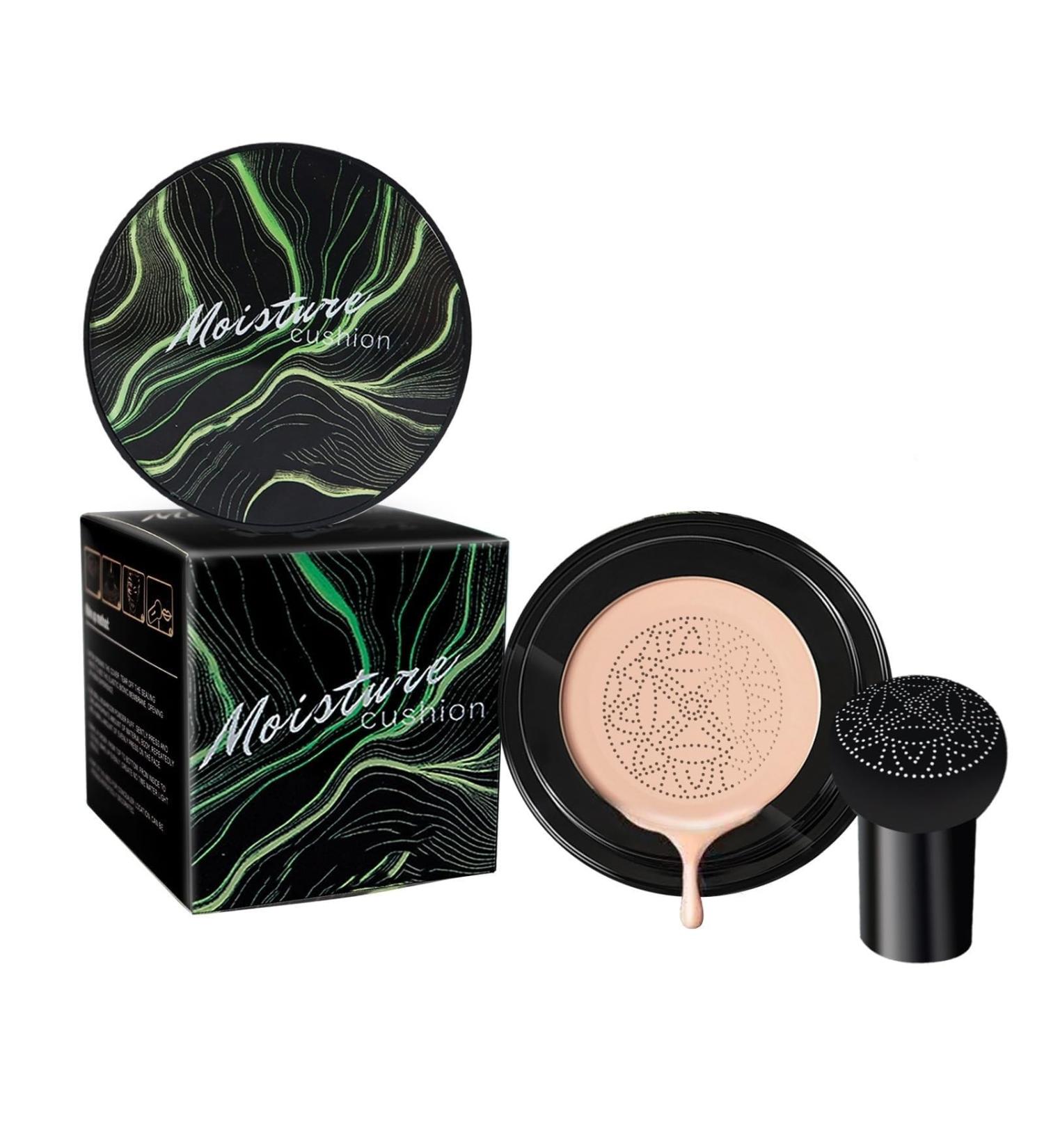 CC Moisture Cushion Cream Mushroom Head Air Cushion CC Cream DC Liquid Foundation CC Cream Foundation Sebum Regulating Moisturizer Covering Moisturizing Foundation (Natural 25g) - Buy Online on GoSupps.com