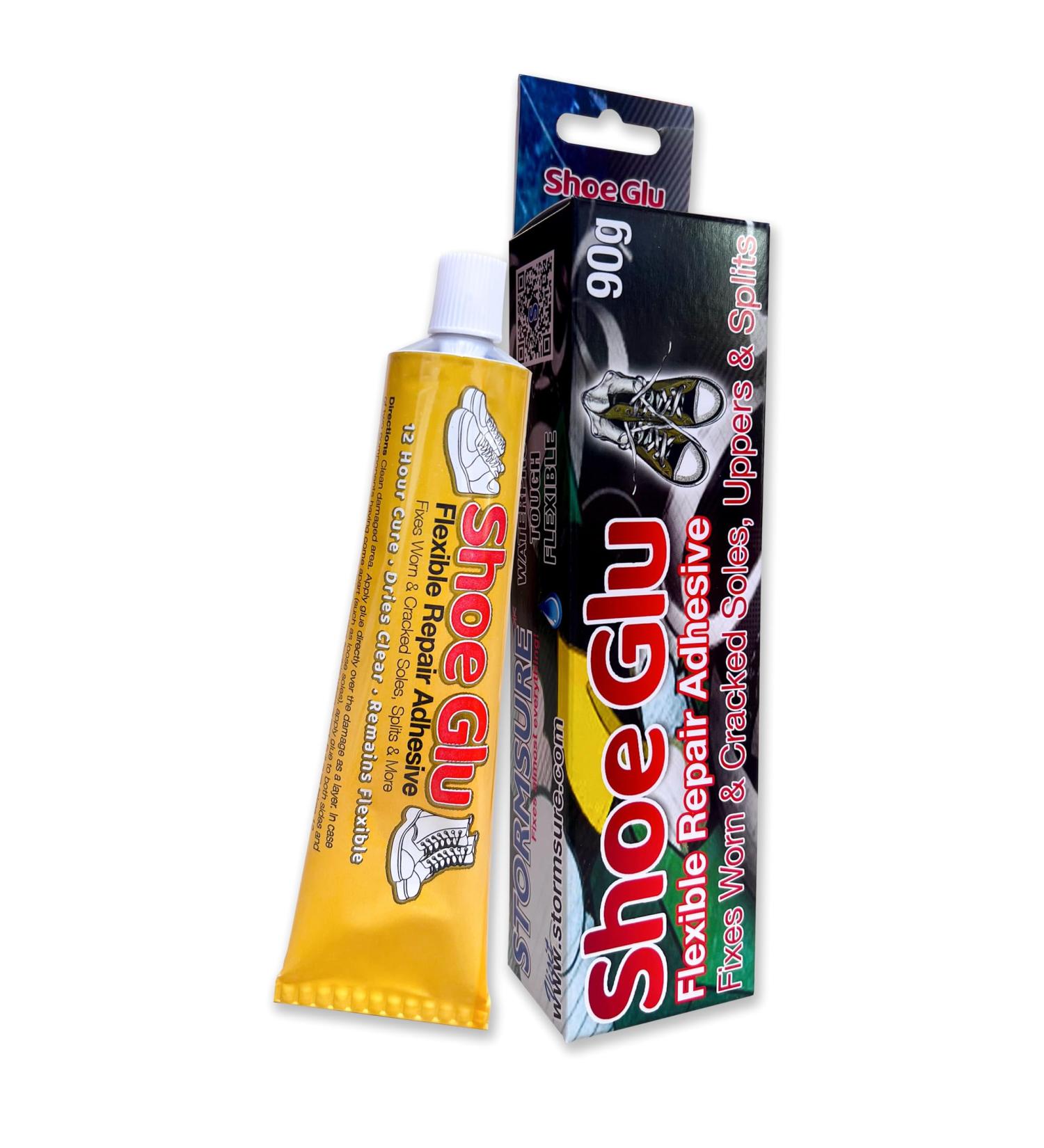 ShoeGlu Strong Bond Repair Adhesive 90g - Ideal for Fixing Worn Soles & Damaged Uppers Flexible and Durable Shoe Glue - Buy Online on GoSupps.com