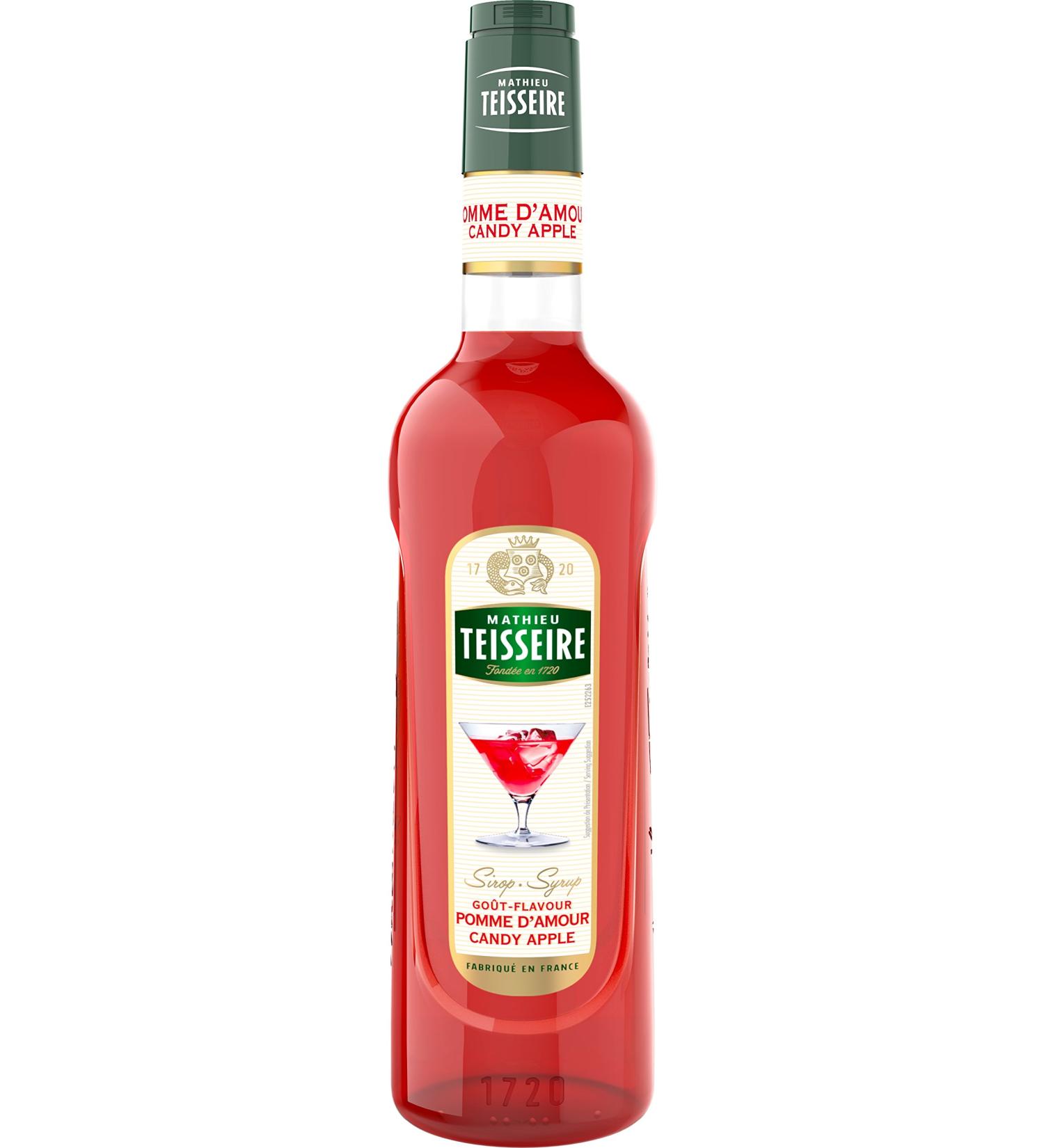 Mathieu Teisseire Apple Syrup for Drinks Milkshakes Shakes Cocktails Mocktails 70cl Bottle - Buy Online on GoSupps.com