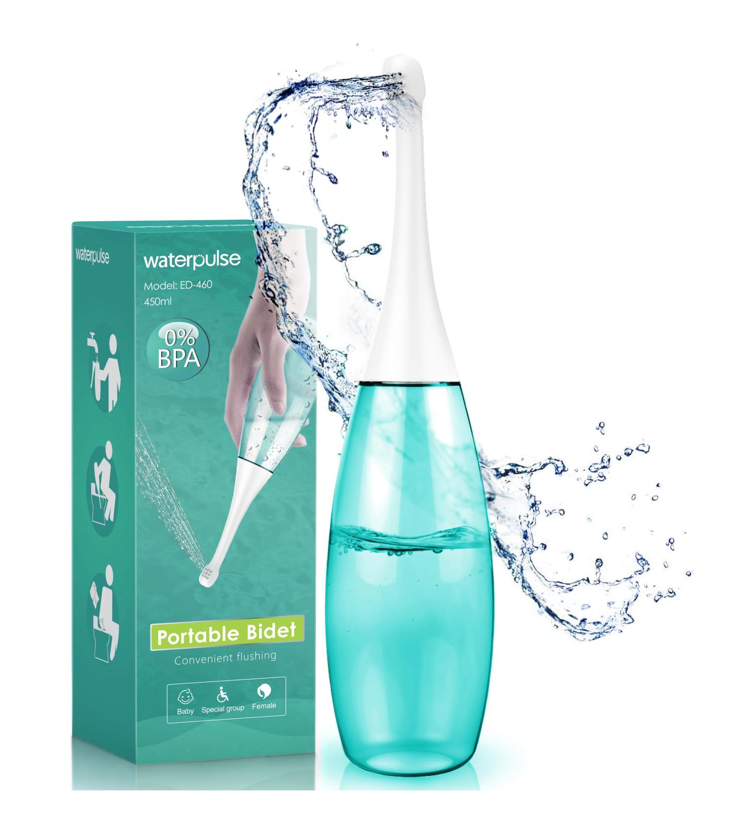 Buy Peri Bottle Postpartum 400ml - Portable Vaginal Cleansing Tool in Green | Travel Toilet Seat for Postpartum Care & Hygiene - Buy Online on GoSupps.com