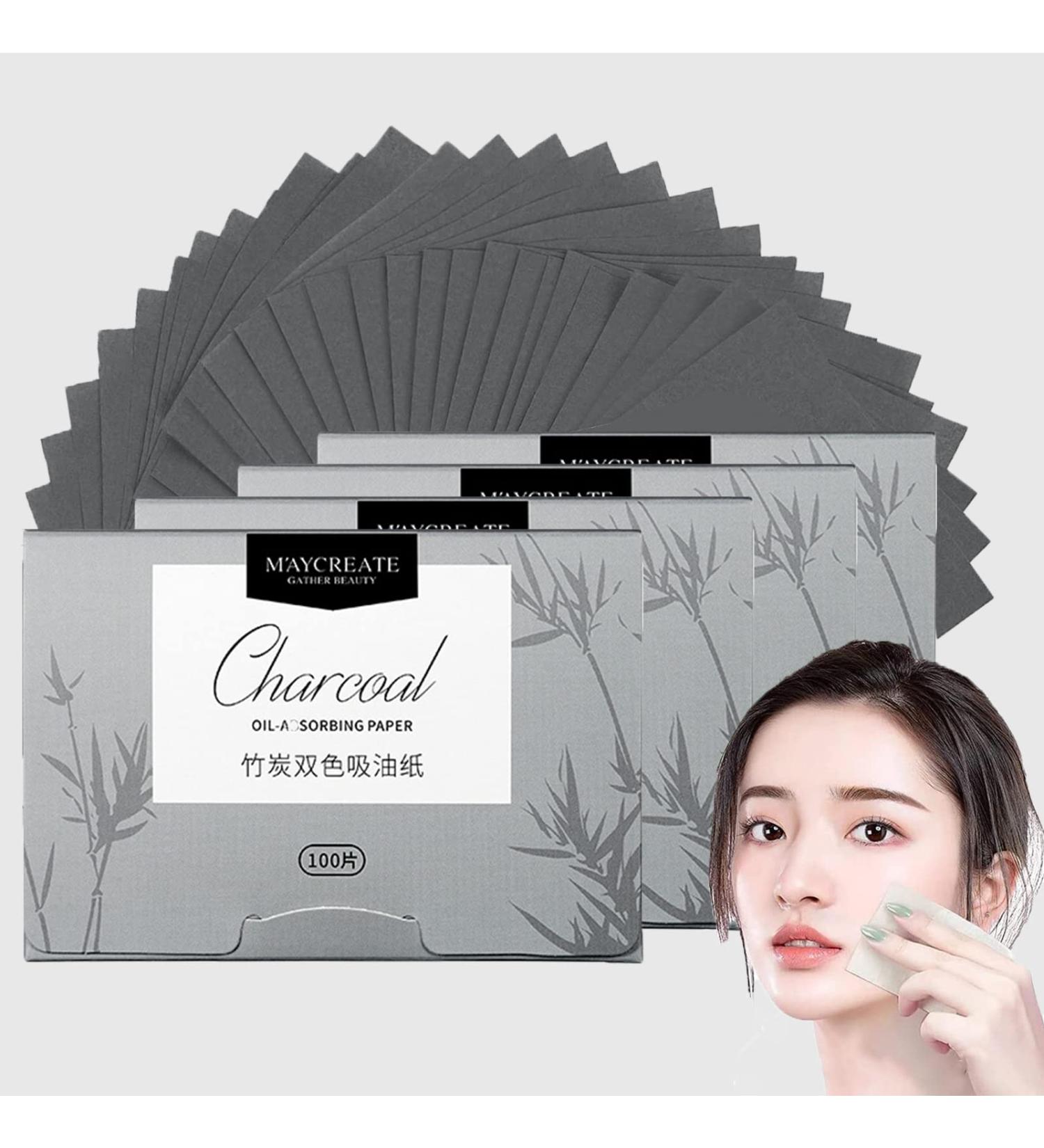 4 Packungen Gesichts-L schpapier Gr ntee labsorbierende Bl tter f r M nner Frauen 400 St ck Gesichts l Blotting Paper Gesicht Blotting-Papiere Face Oil Blotting Papers l-L schpapier Bamboo Charcoal - Buy Online on GoSupps.com