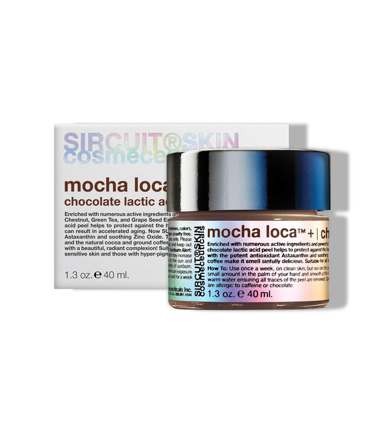 Sircuit Skin MOCHA LOCA+ Chocolate Lactic Acid Peel | Gentle Anti-Aging Facial Mask with Coffee | Protects Skin from Free Radicals (1.3 oz - Buy Online on GoSupps.com
