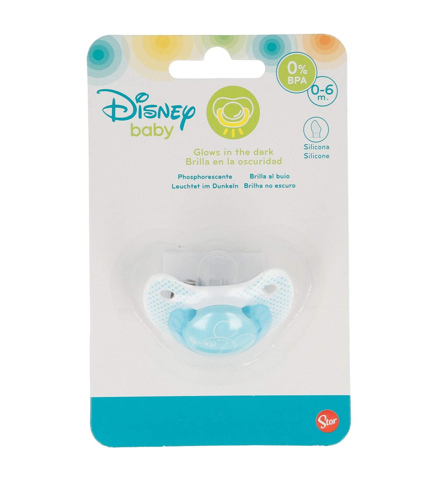 Stor Pack 1 ANATOMICAL PACIFIER WITH SILICONE TEA 0-6 M Mickey